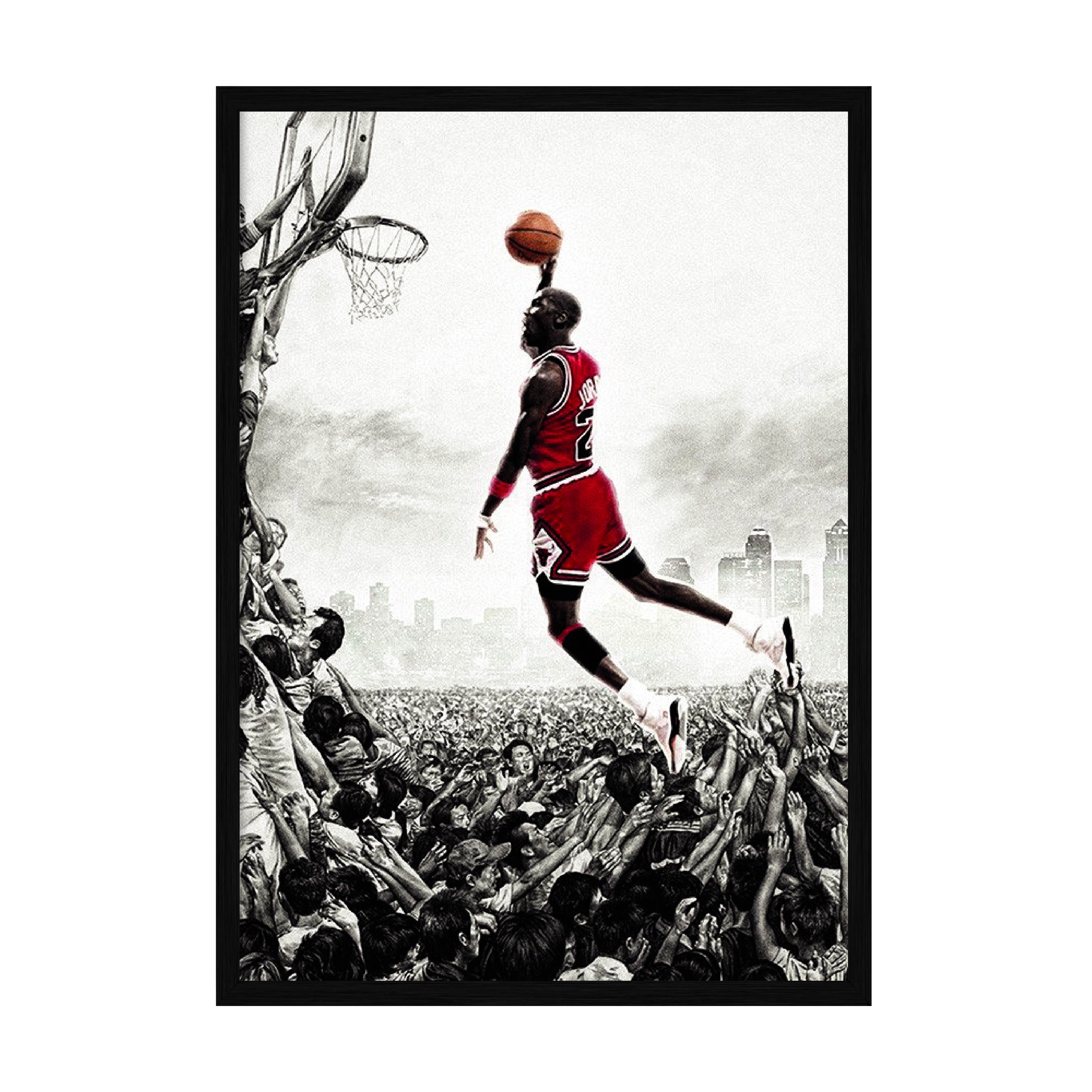 

Постер "Michael Jordan" без стекла 42 x 59.4 см в чёрной рамке