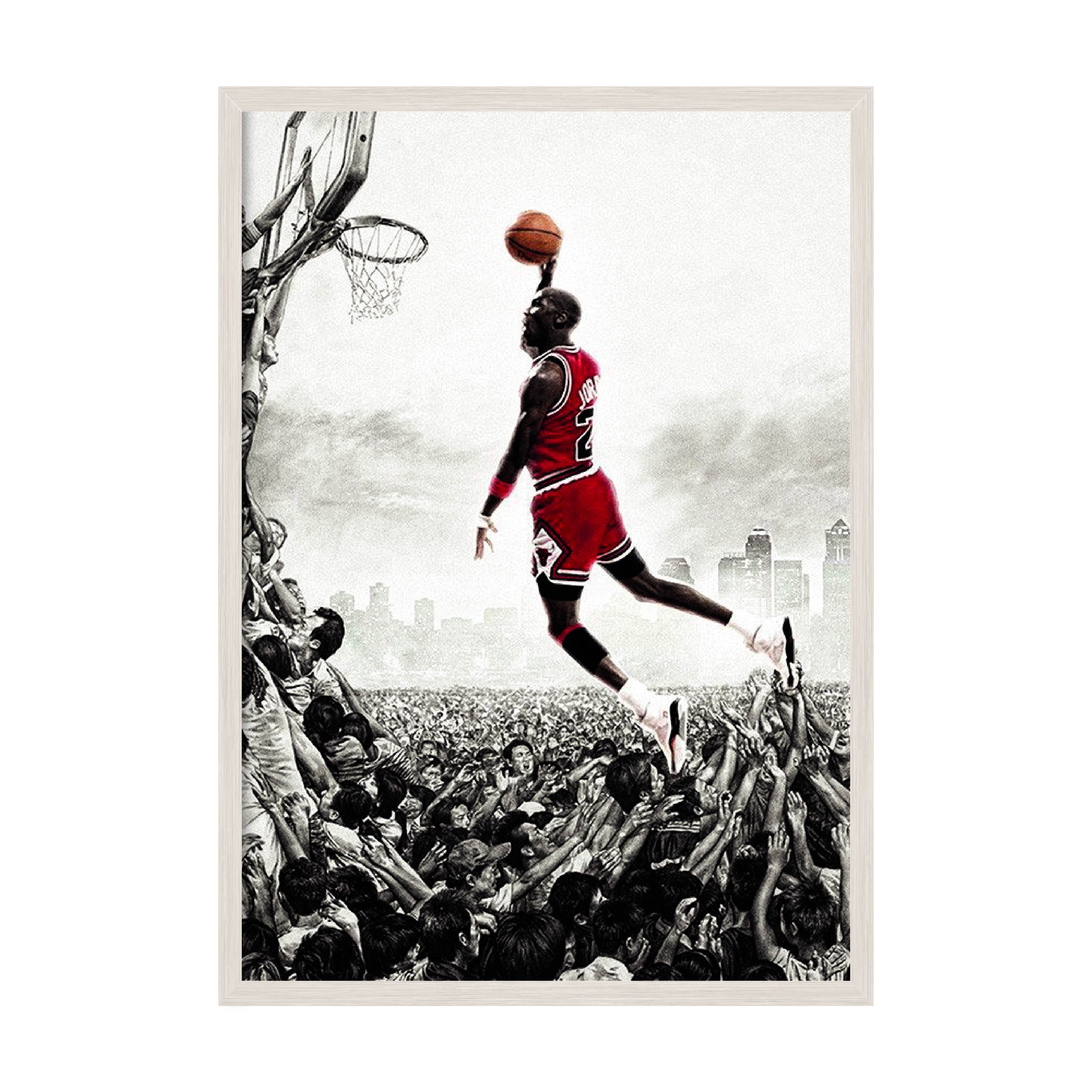 

Постер "Michael Jordan" с антибликовым стеклом 42 x 59.4 см в белой рамке