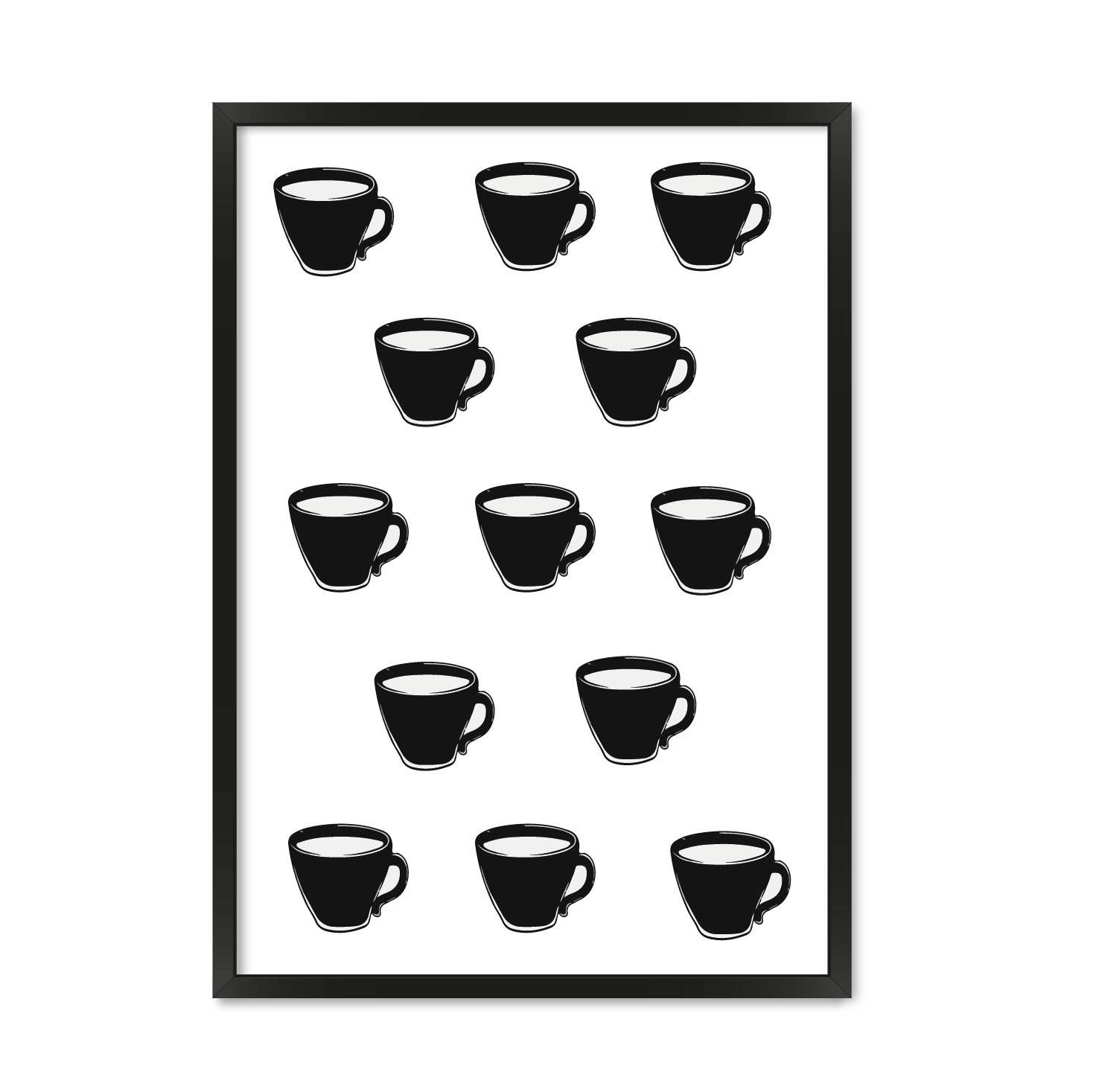 

Постер "Coffee cup" без стекла 59.6 x 84 см в чёрной рамке