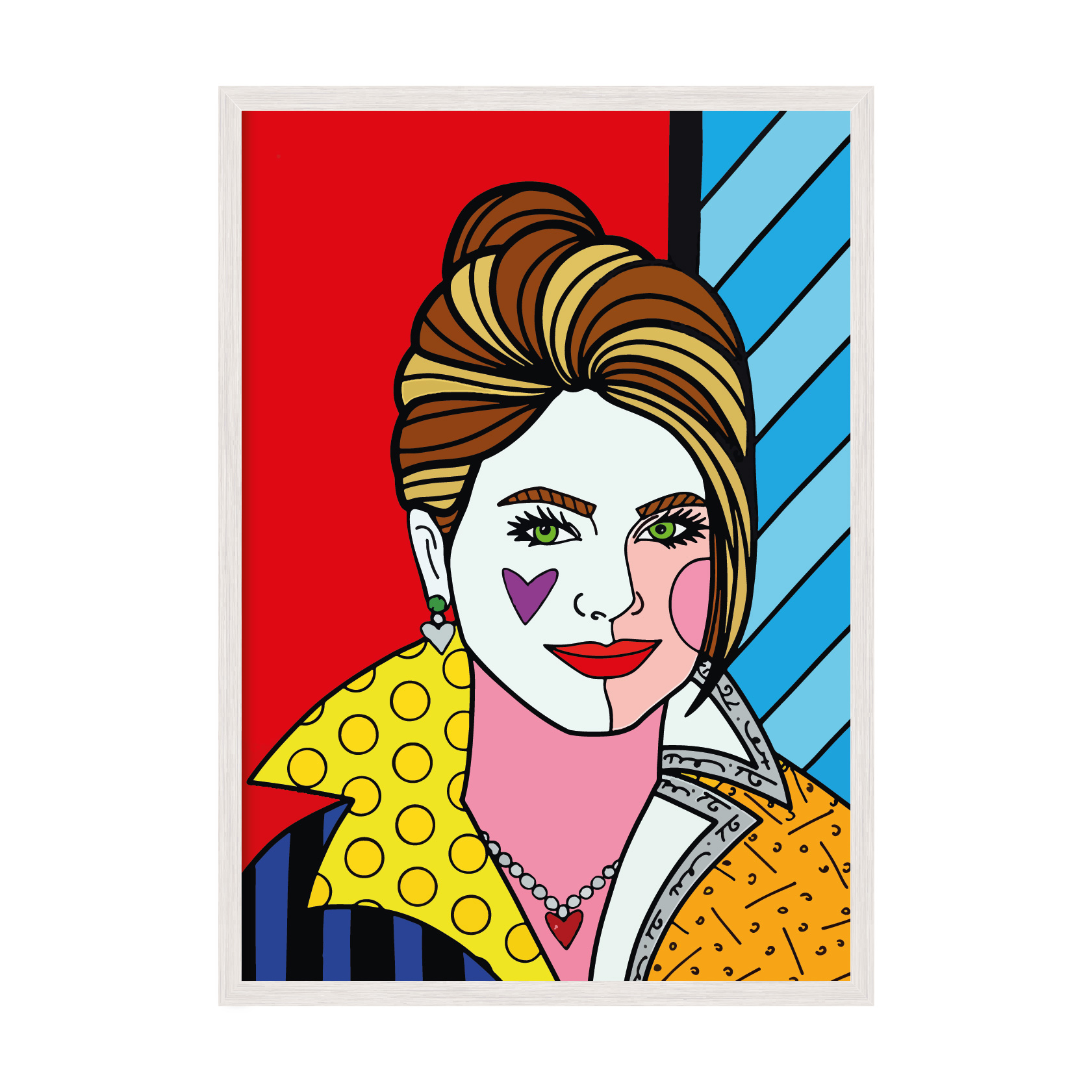 

Постер "Art Girl**" без стекла 59.6 x 84 см в белой рамке