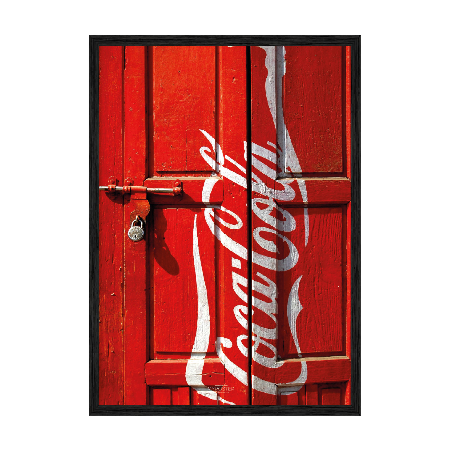 

Постер "Coca Cola" с антибликовым стеклом 42 x 59.4 см в чёрной рамке
