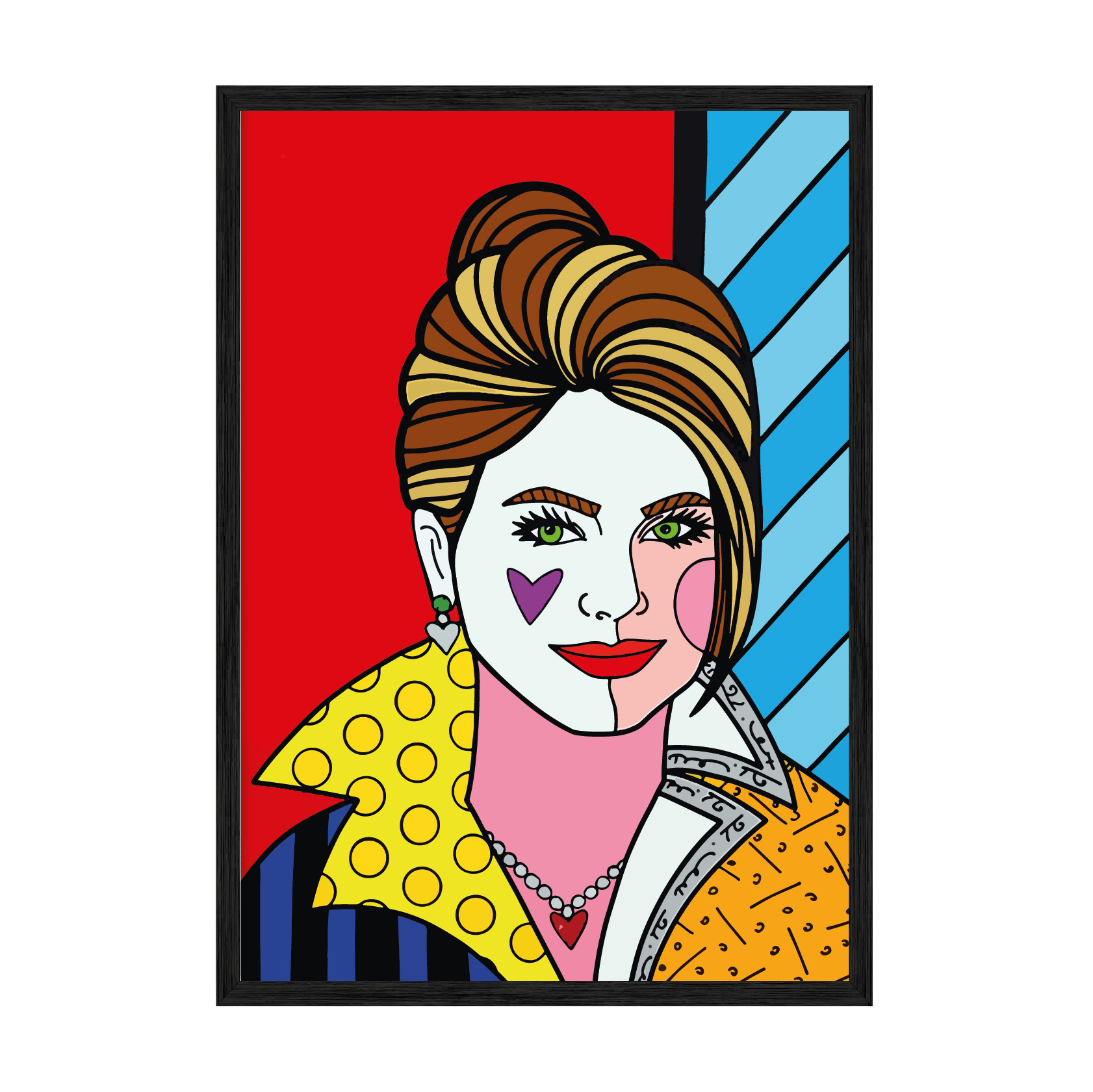 

Постер "Art Girl**" с антибликовым стеклом 42 x 59.4 см в чёрной рамке