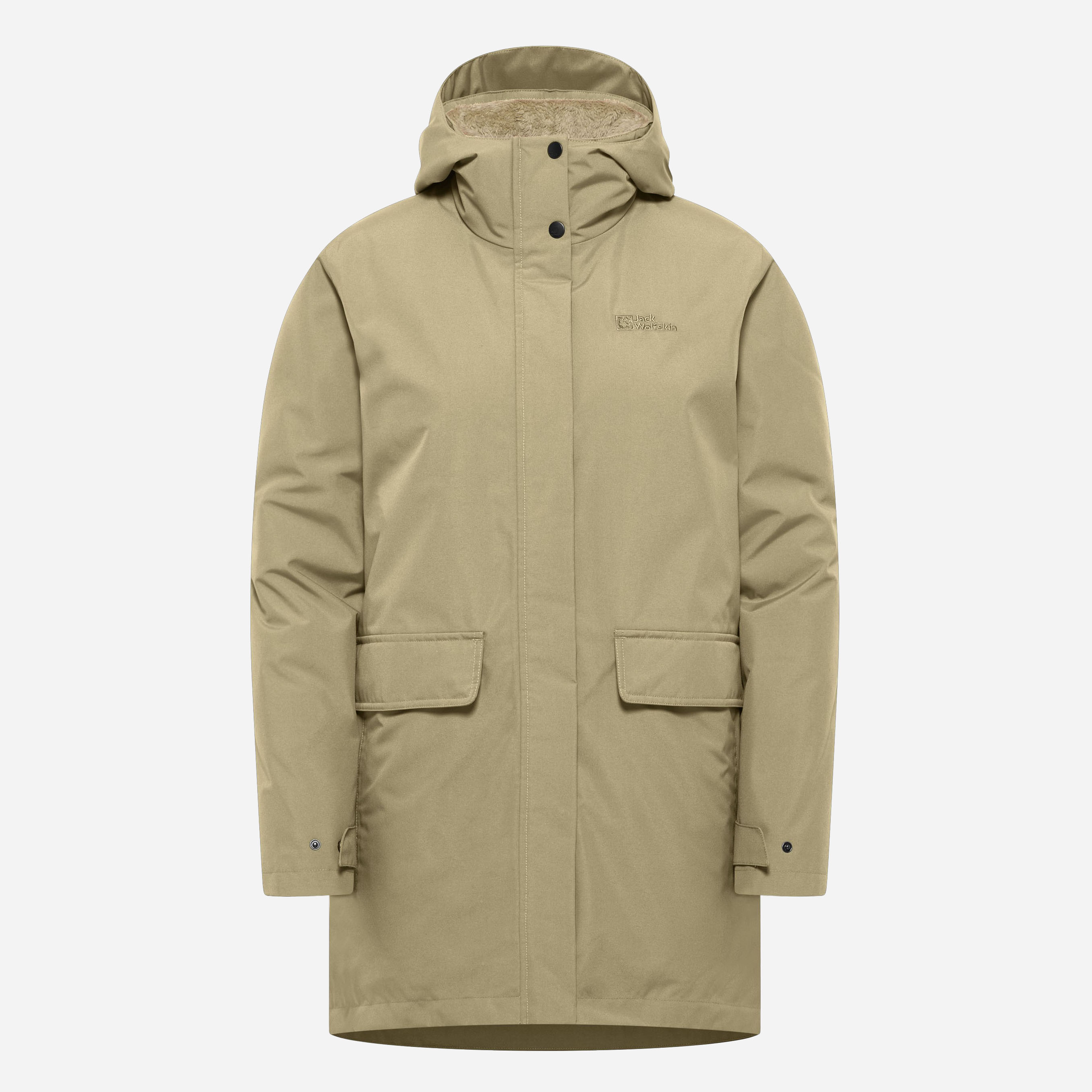 Акція на Куртка зимова довга жіноча Jack Wolfskin Wintertor Parka W A60017_A0030 XS Бежева від Rozetka