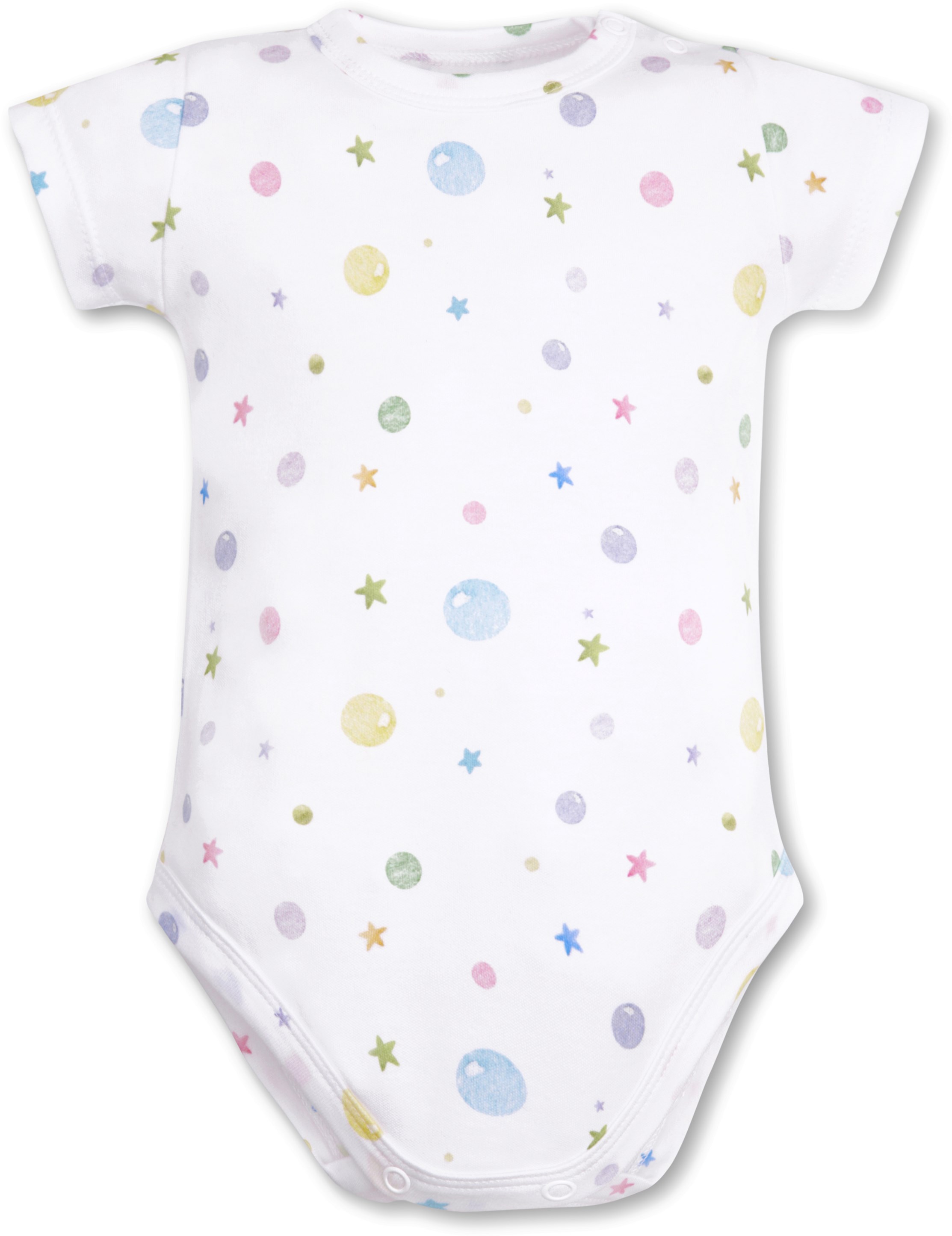 

Боди-футболка Cotton Wonder Bubbles BV002 74-80 см Белая