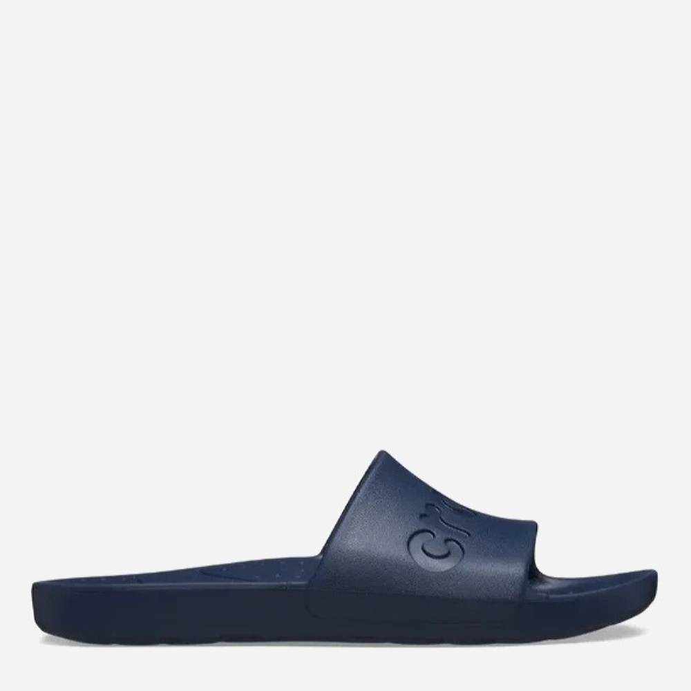 Акція на Чоловічі шльопанці для пляжу Crocs Slide 210088-410-M12 46-47 30 см Сині від Rozetka