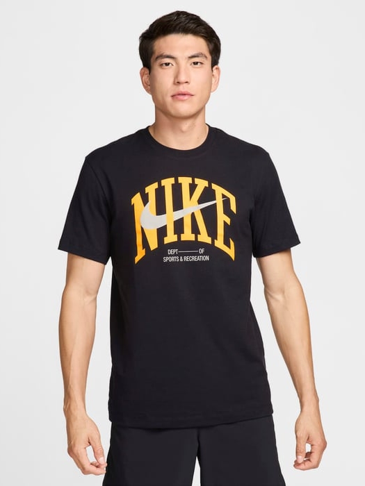 Акція на Футболка бавовняна довга чоловіча Nike M Nk Df Tee Modern Fitness FZ8048-010 XL Чорна від Rozetka