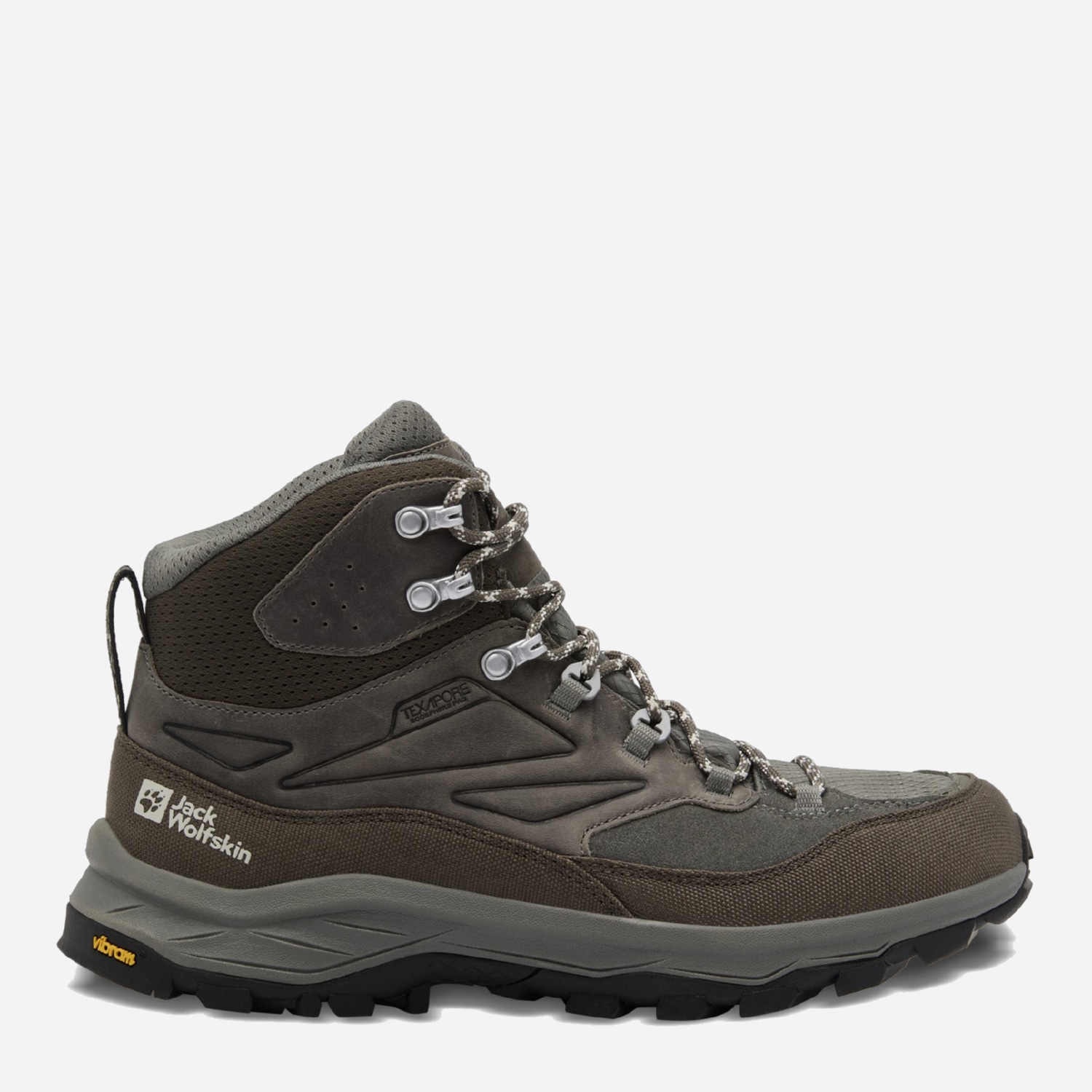 Акція на Чоловічі черевики з мембраною Jack Wolfskin Cyrox Texapore Mid M 4064301-5719 44.5 (10UK) 28.6 см Коричневий/Хакі від Rozetka