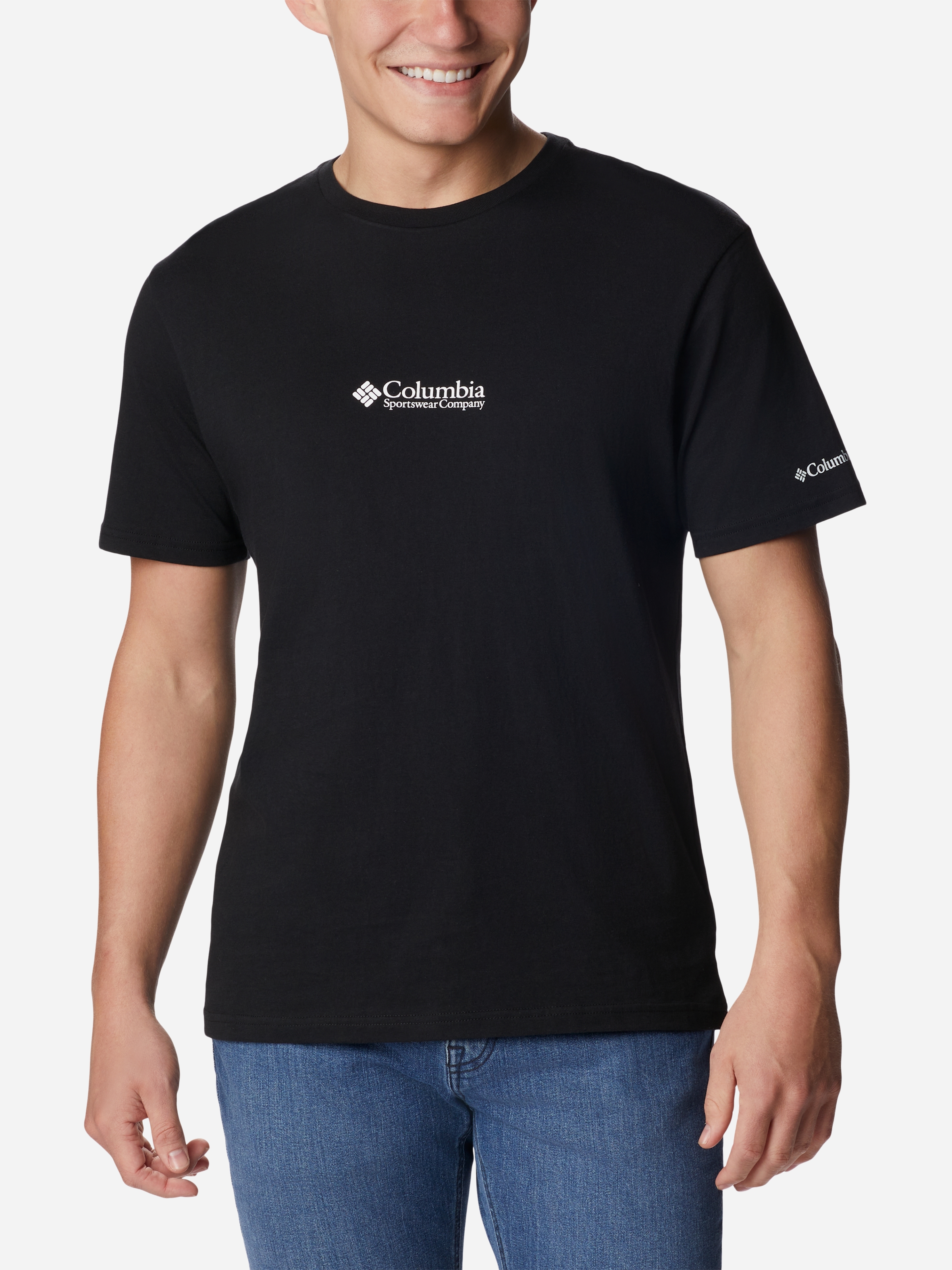 Акція на Футболка бавовняна чоловіча Columbia CSC Basic Logo Short Sleeve 1680053020 XXL Чорна від Rozetka