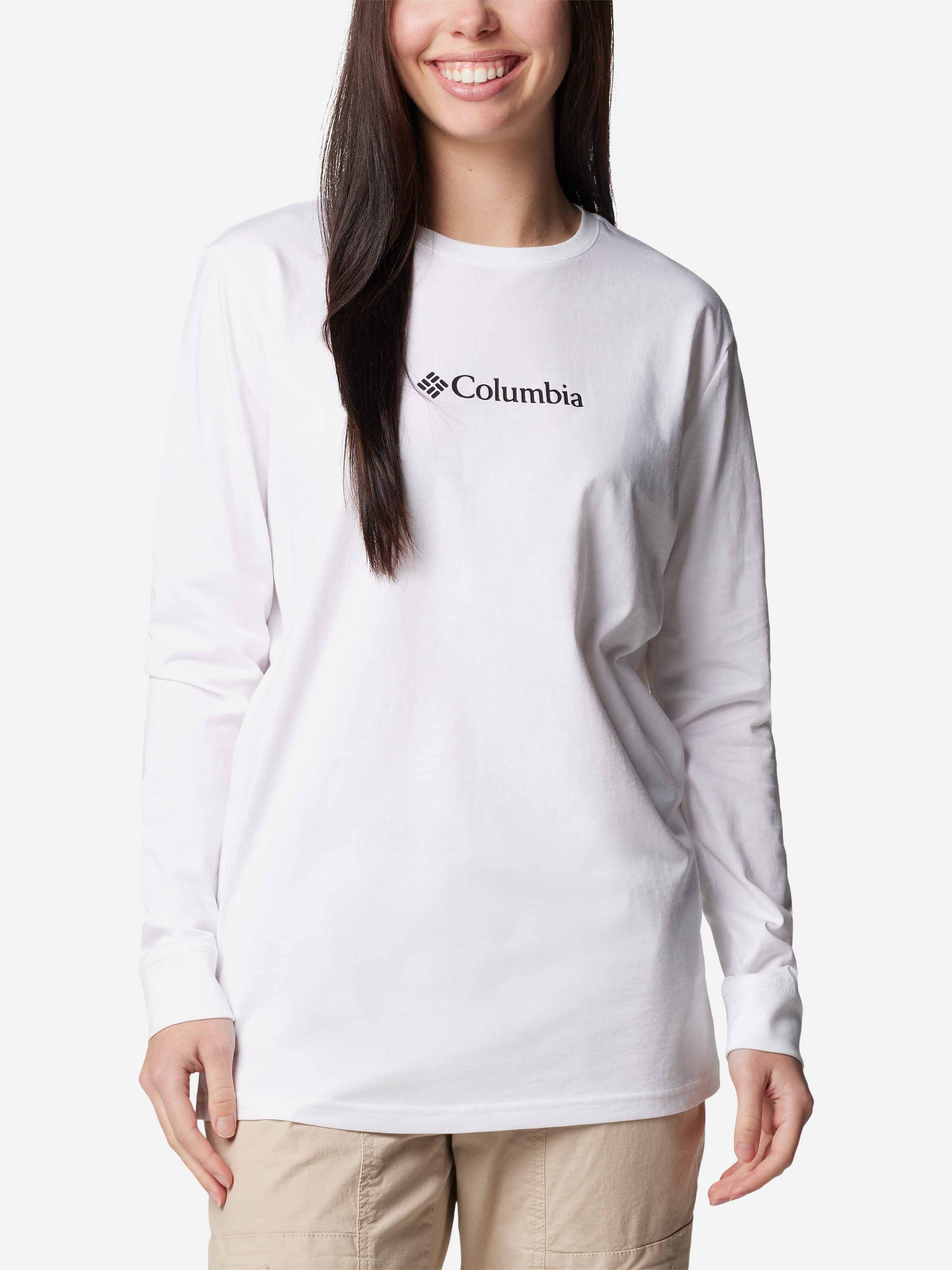 Акція на Лонгслів довгий жіночий Columbia North Cascades LS Tee 2013481105 S Білий від Rozetka