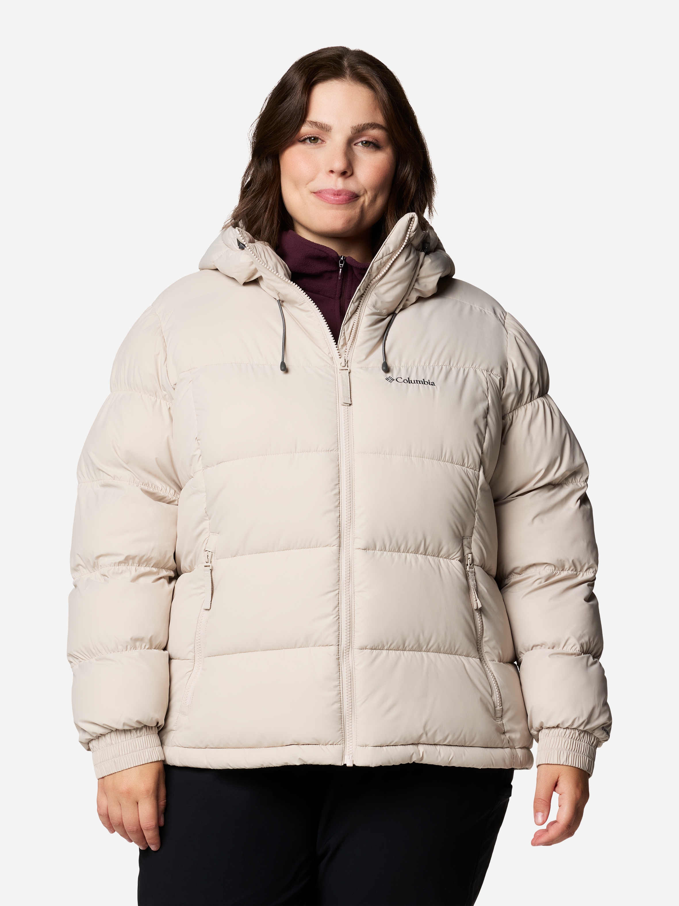 Акція на Куртка зимова коротка жіноча Columbia Pike Lake II Insulated Jacket 2051374279 M Бежева від Rozetka