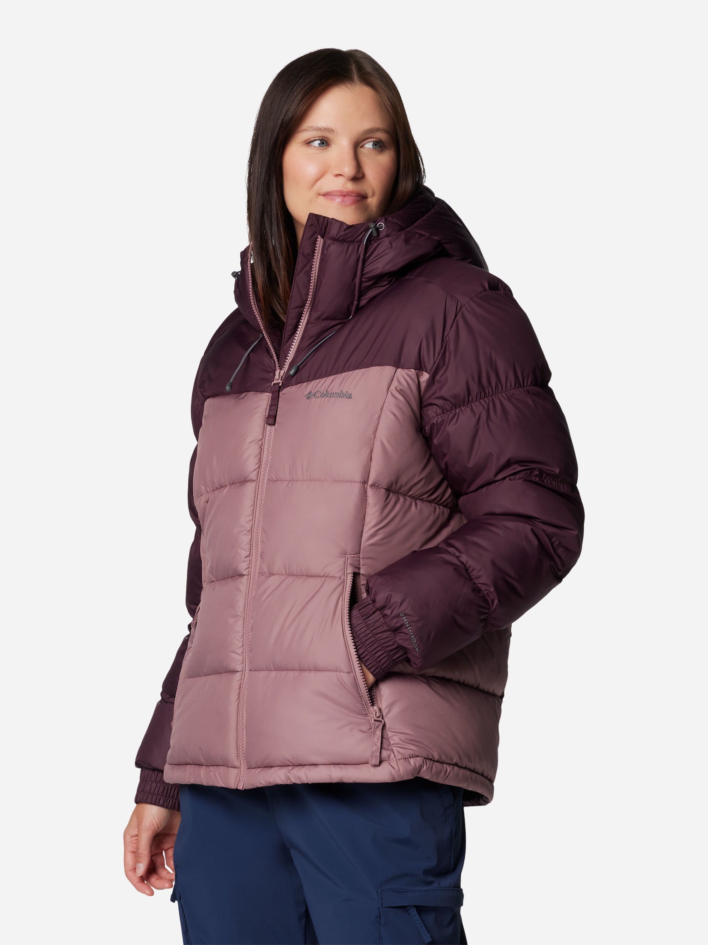 Акція на Куртка зимова коротка жіноча Columbia Pike Lake II Insulated Jacket 2051374607 XS Бордова від Rozetka