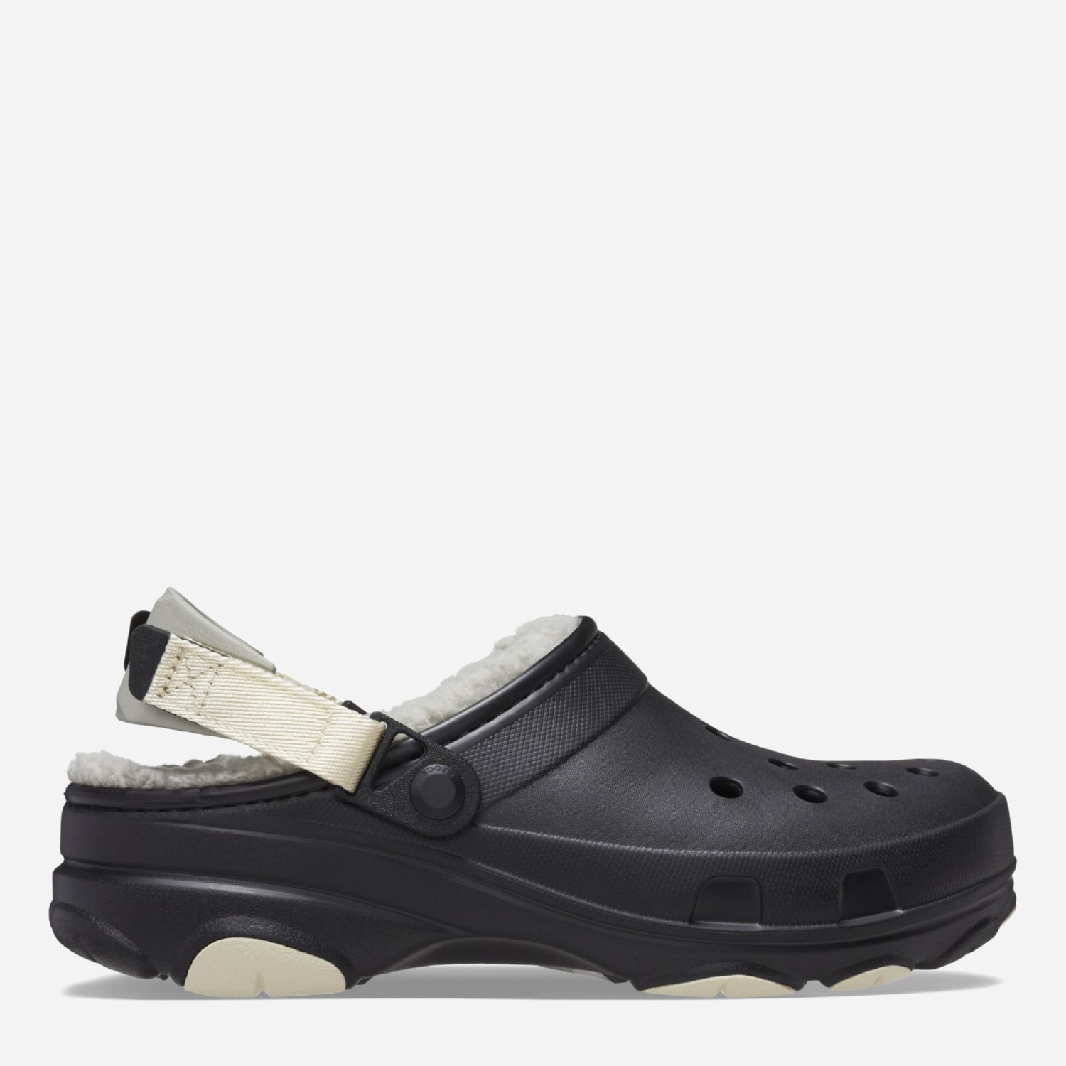 Акція на Жіночі крокси утеплені Crocs All Terrain Lined Clog 207936-001 38-39 (M6/W8) 24 см Чорні від Rozetka