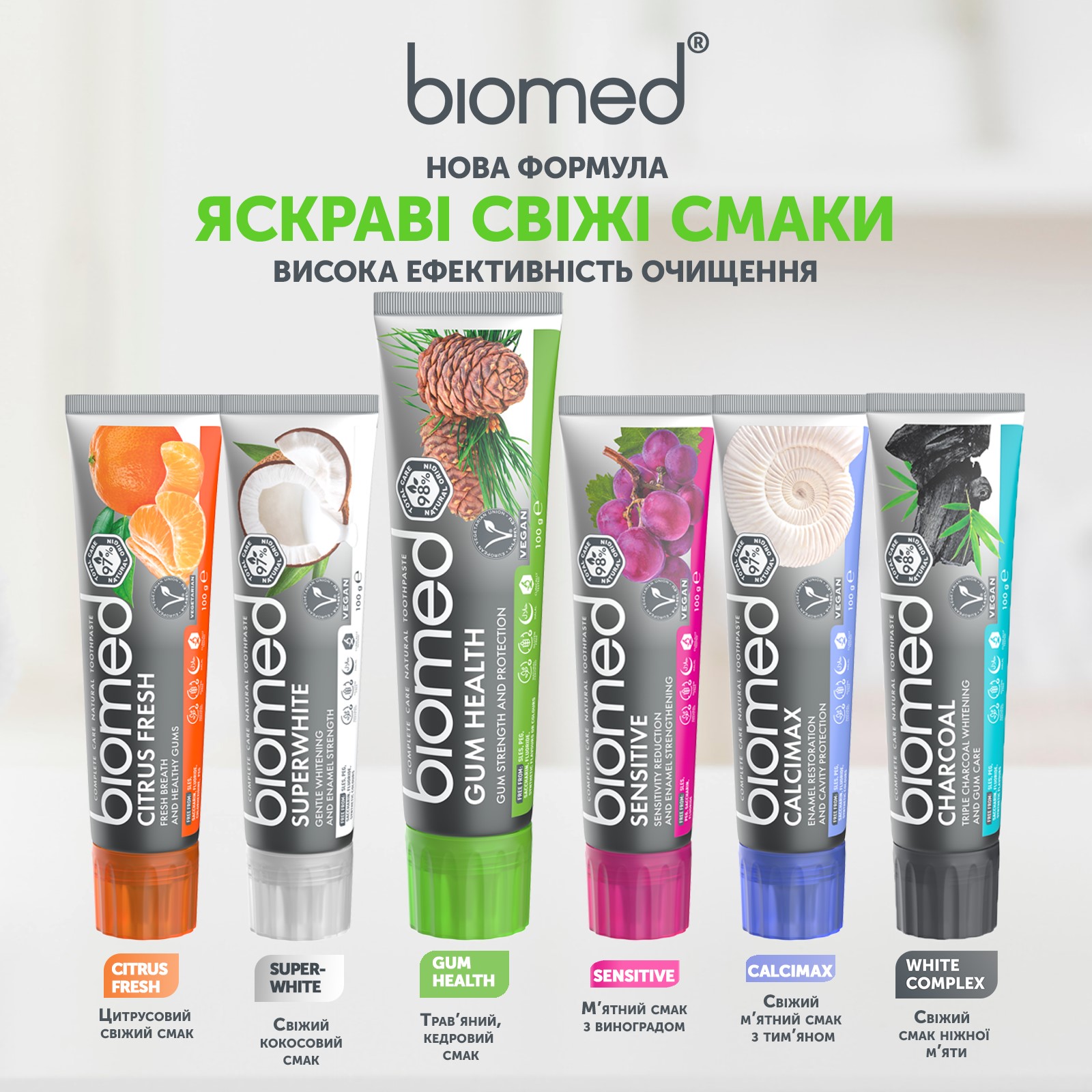 Зубна паста BioMed Gum Health Здоров'я ясен 100 г (7640168932589/3800023406844) — фото 12