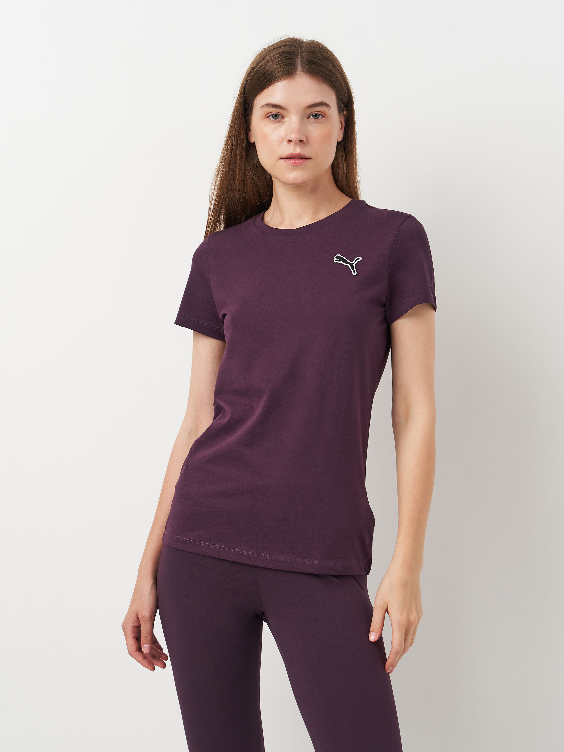 Акція на Футболка бавовняна жіноча Puma Better Essentials Tee 67598644 S Фіолетова від Rozetka