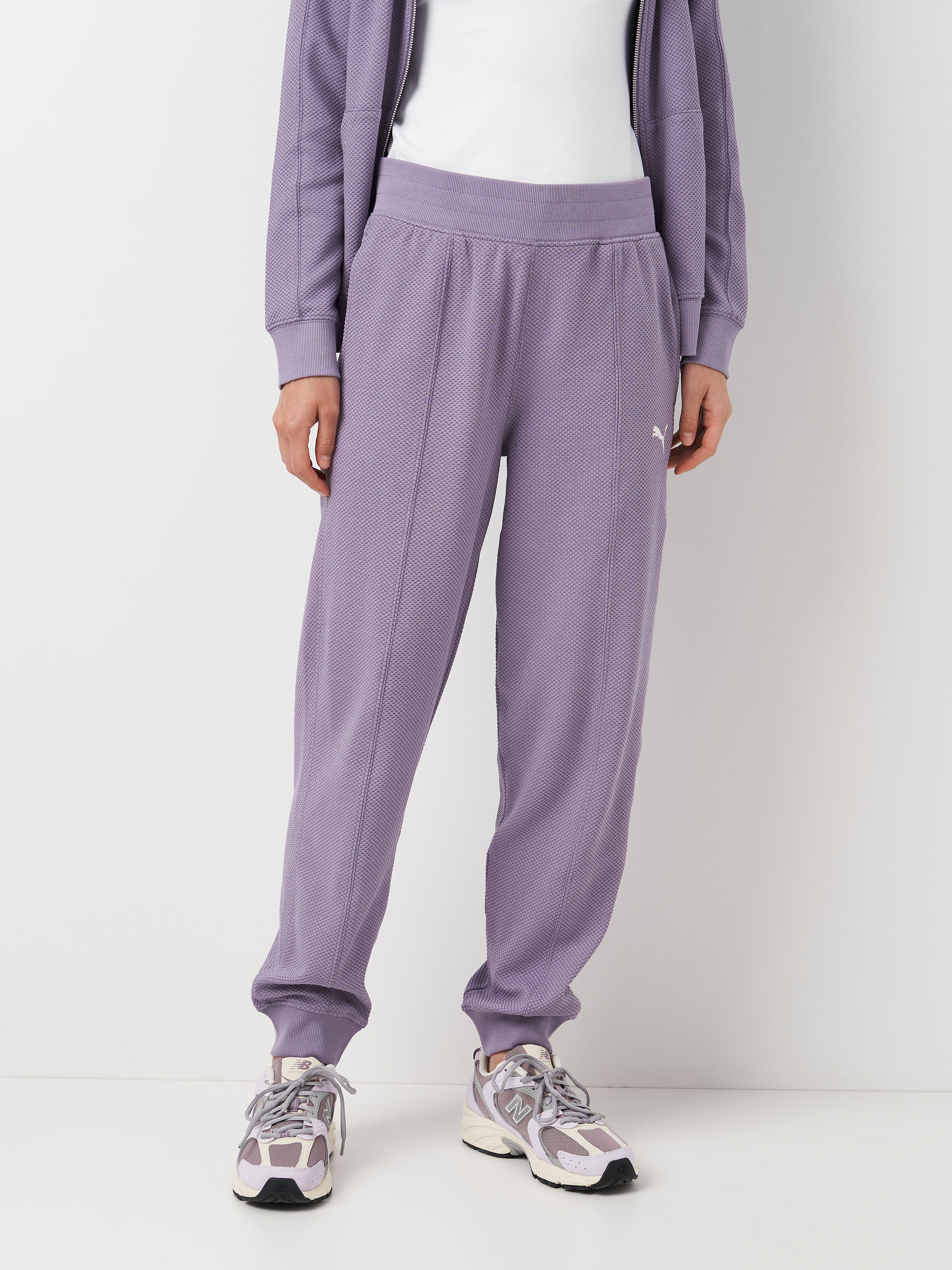 Акція на Спортивні штани жіночі Puma Her High Waist Pants 68163430 XS Бузкові від Rozetka