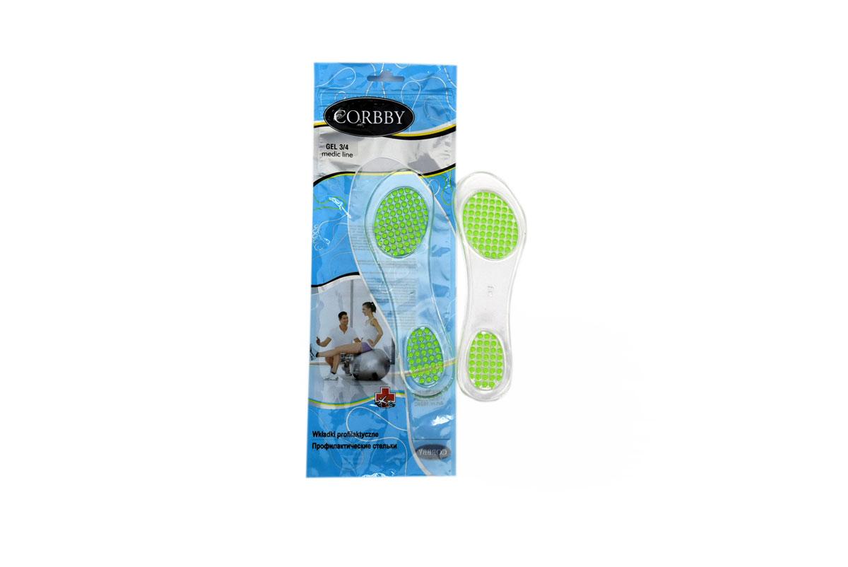 

Гелевые амортизирующие тонкие стельки Corrby GEL 3/4 1624C