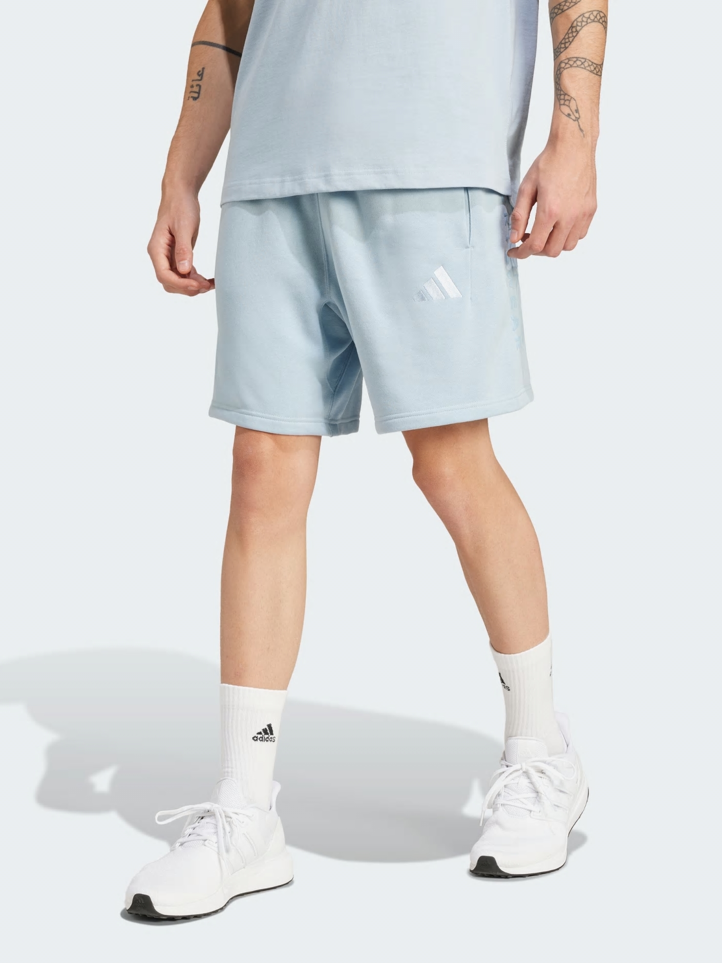 Акція на Шорти бавовняні чоловічі Adidas M A Szn G Sho IY6603 XL Блакитні від Rozetka