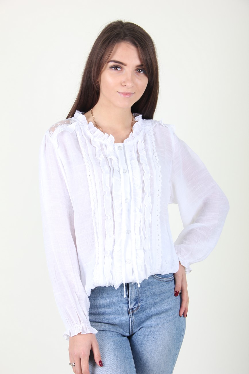 

Блузка женская XIAOJI 88766 (Белый S/M)