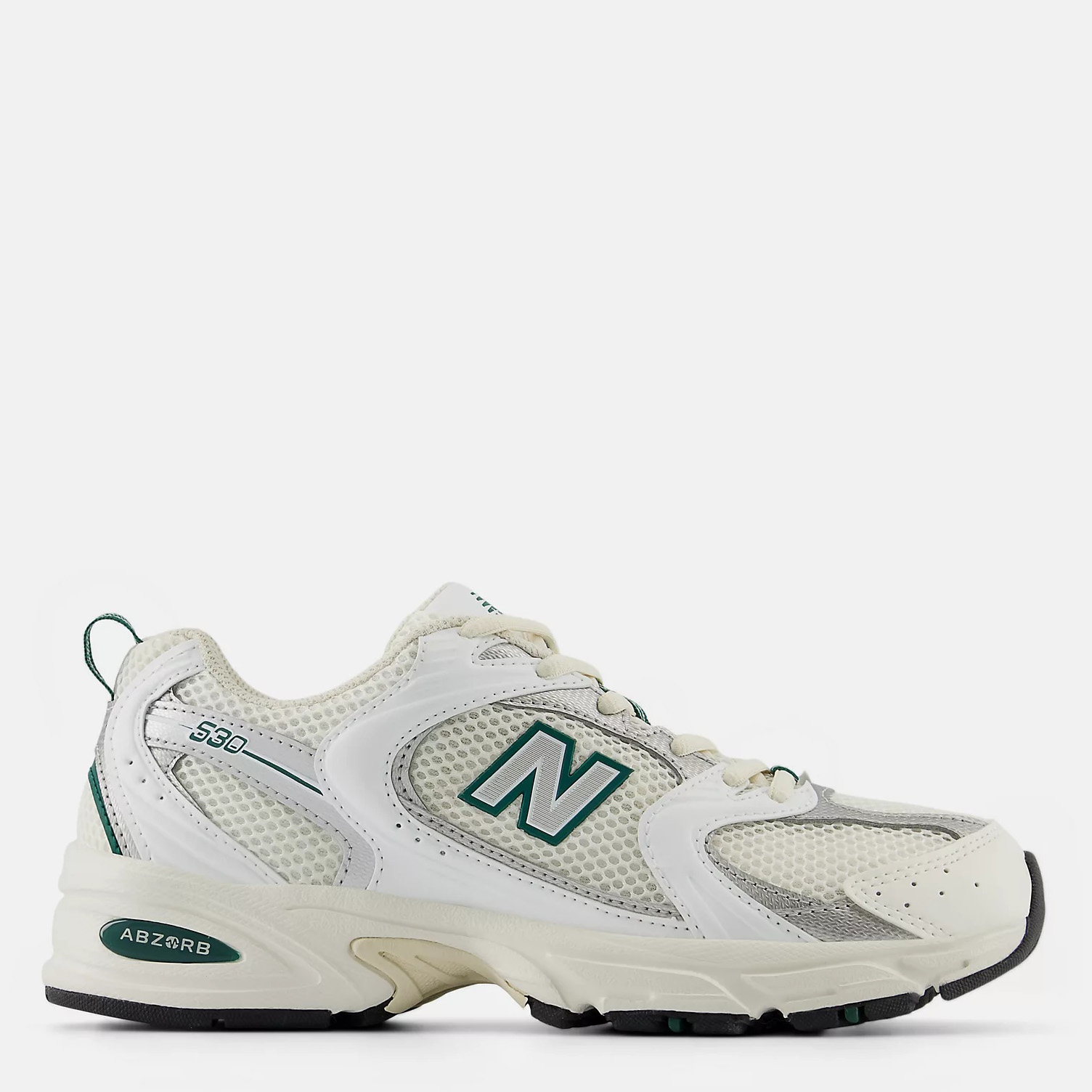 Акція на Чоловічі кросівки New Balance 530 MR530SX 42 (8.5) 26.5 см Білий/Зелений від Rozetka