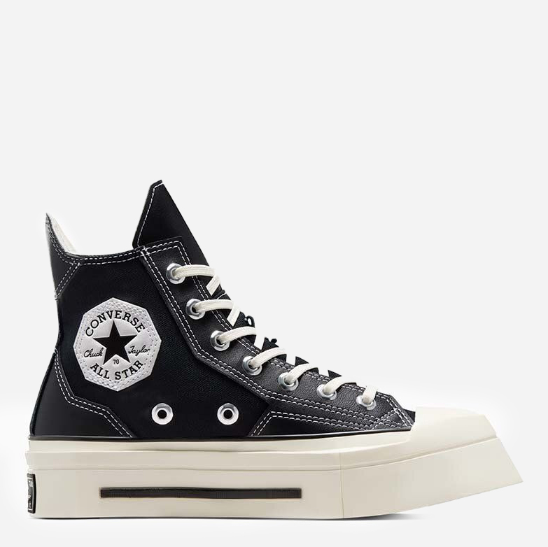 Акція на Жіночі кеди високі Converse Chuck 70 De Luxe Squared Hi A06435C-001 38.5 (7.5) 24 см Чорні від Rozetka