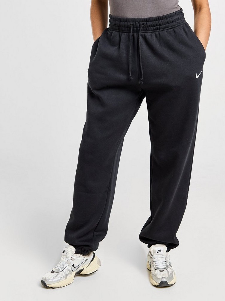 Акція на Спортивні штани жіночі Nike W Nsw Phnx Flc Hr Os Pant 2 FZ5996-010 XL Чорні від Rozetka