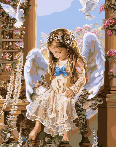 

Картина по номерах Bookopt Ангелятко 40х50 (ВК1165)