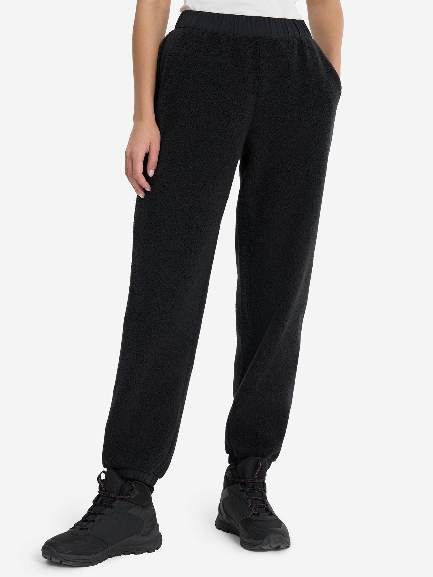 Акція на Спортивні штани на флісі жіночі Northland Women's trousers 130612-99 50-52 Чорні від Rozetka