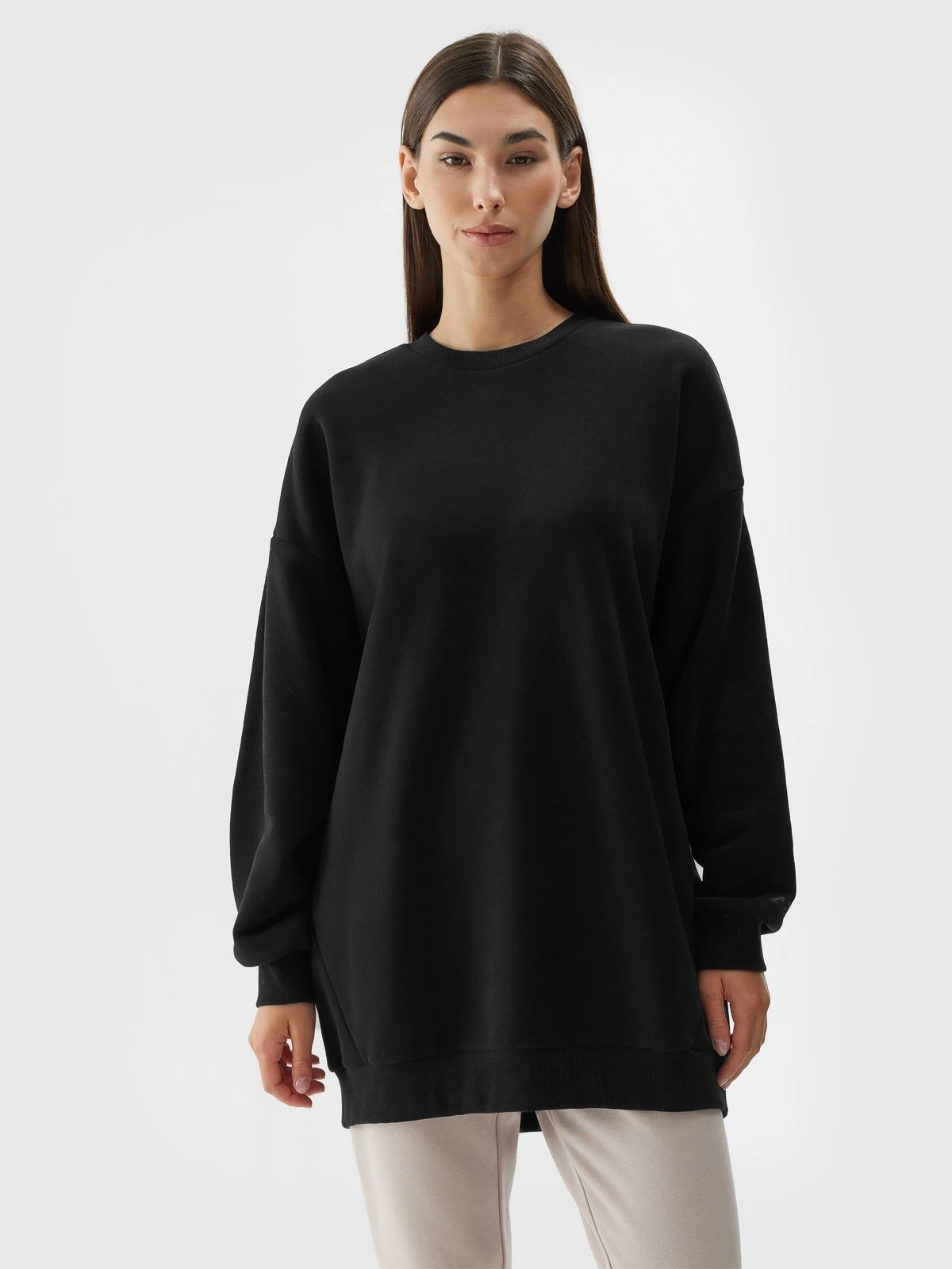 Акція на Світшот жіночий 4F Sweatshirt F0764 4FAW23TSWSF0764-20S M Чорний від Rozetka