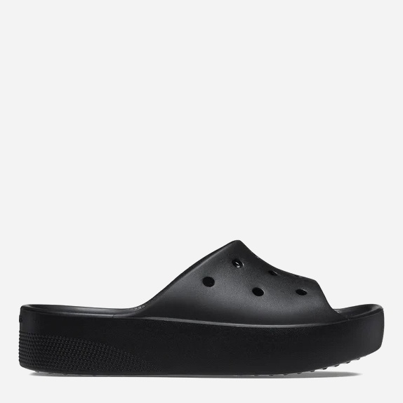 Акція на Жіночі шльопанці для пляжу Crocs Classic Platform Slide 208180-001 41-42 (W10) 26 см Чорні від Rozetka