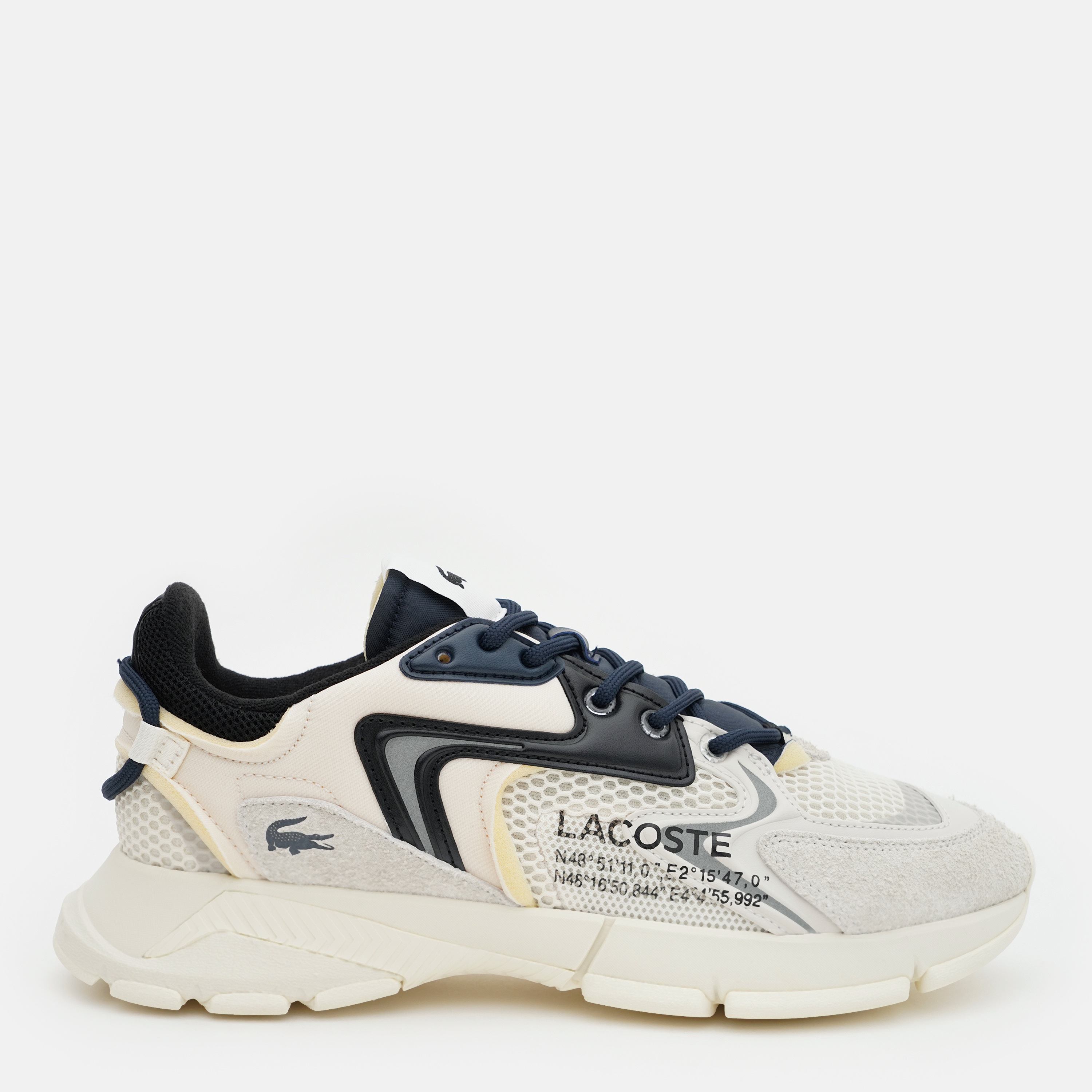 Акція на Чоловічі кросівки Lacoste L003 745SMA0001-2G9 44 (T9.5) 27.1 см Off Wht/Blk від Rozetka