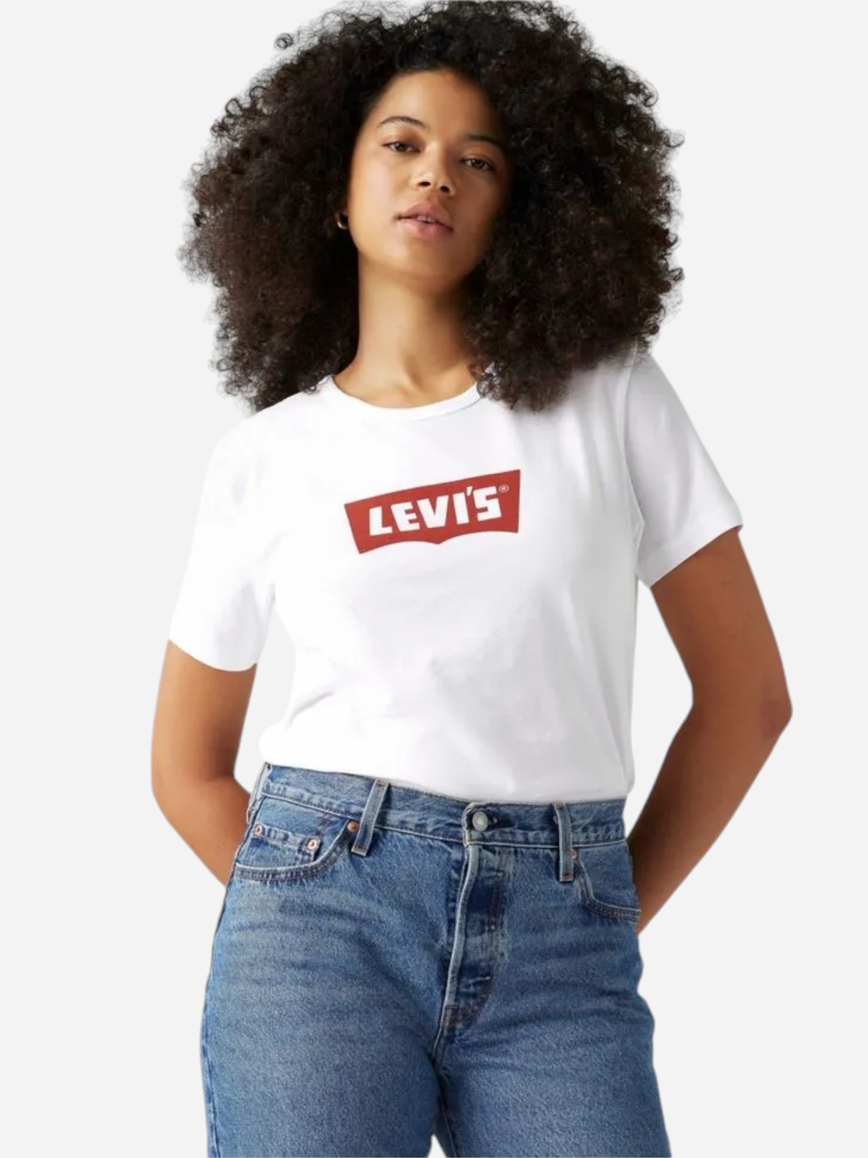 Акція на Футболка бавовняна жіноча Levi's Graphic Iconic A8802-0000 M Біла від Rozetka