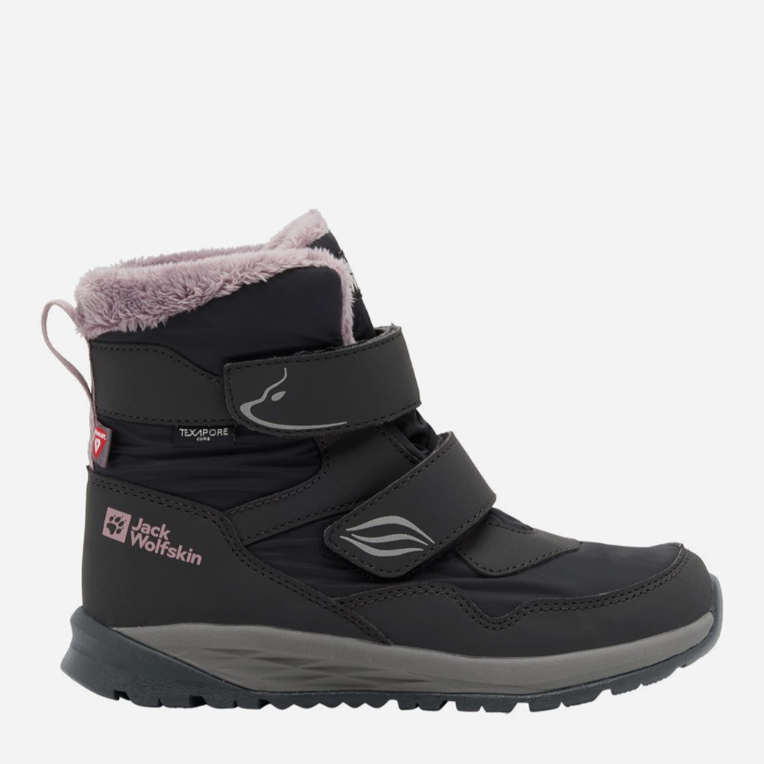 Акція на Дитячі зимові черевики для хлопчика Jack Wolfskin Polar Bear-G Texapore Mid Vc K A62146_6350 27 Темно-сірі від Rozetka