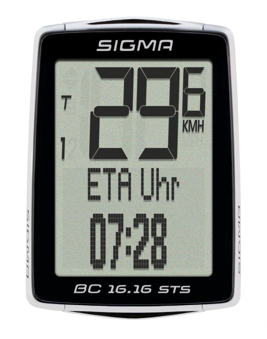 

Велокомпьютер SIGMA BC 16.16 STS CAD черный / белый (LIS619)