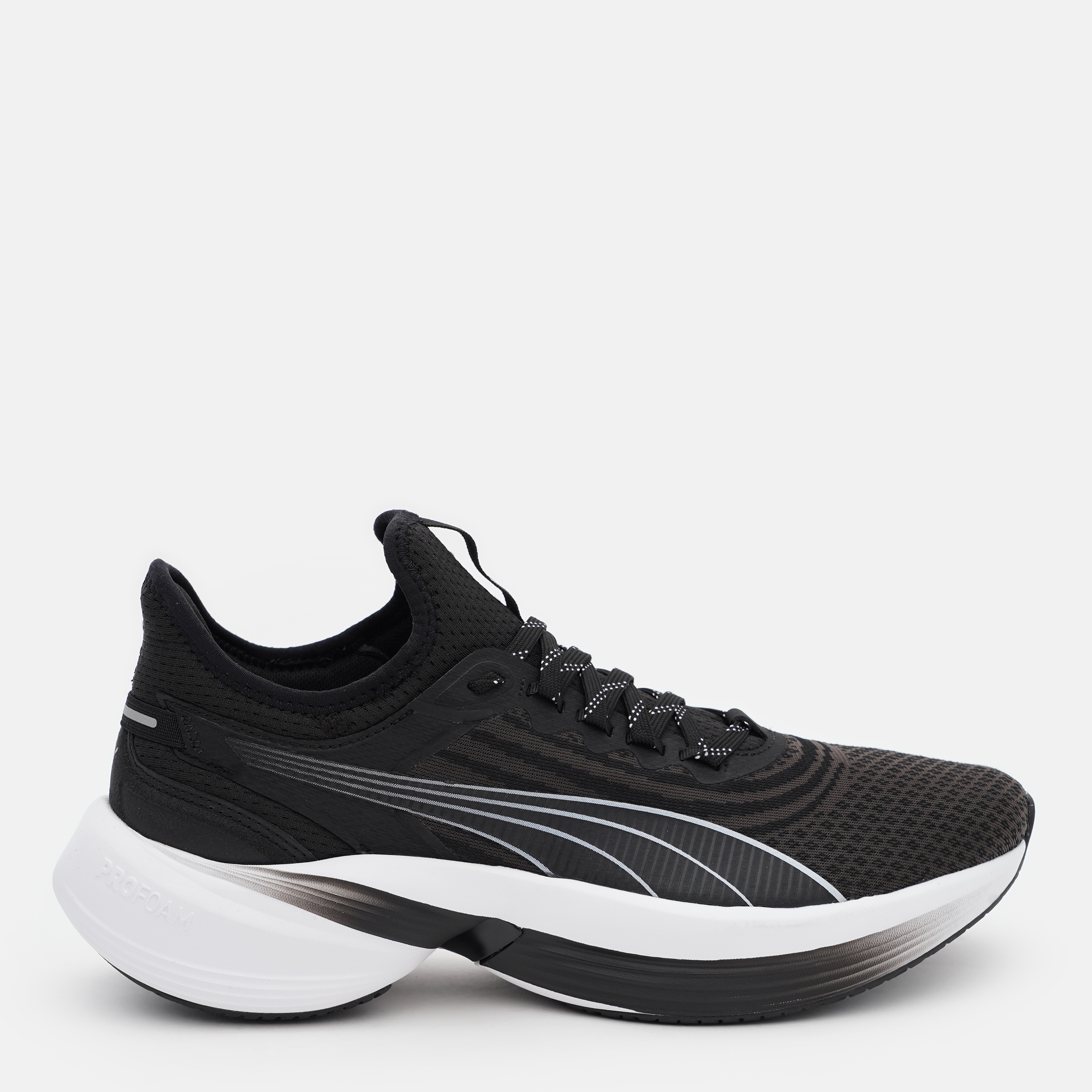 Акція на Чоловічі кросівки для бігу Puma Conduct Pro 37943809 47 (12UK) 31 см Black-Flat Dark Gray-White від Rozetka