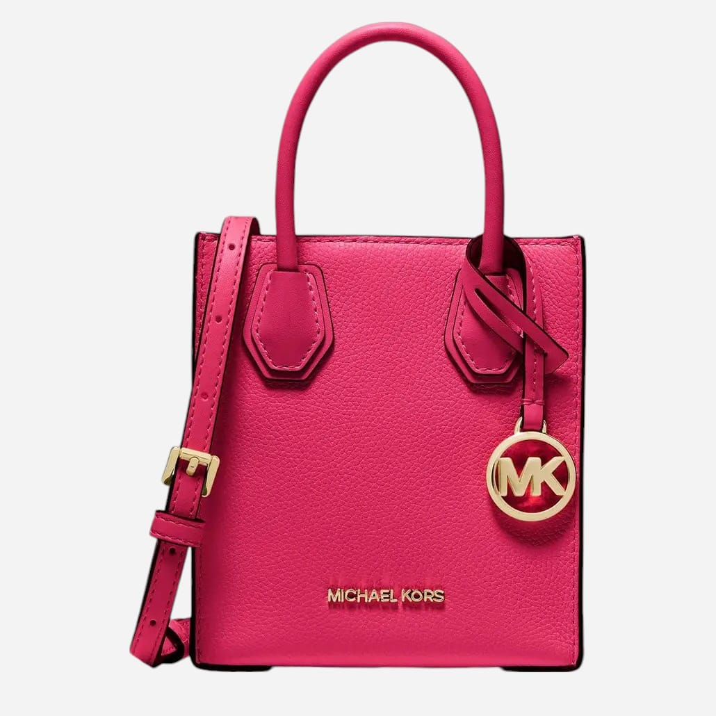 Акція на Сумка кросбоді через плече жіноча з натуральної шкіри Michael Kors 957114677 Рожева від Rozetka