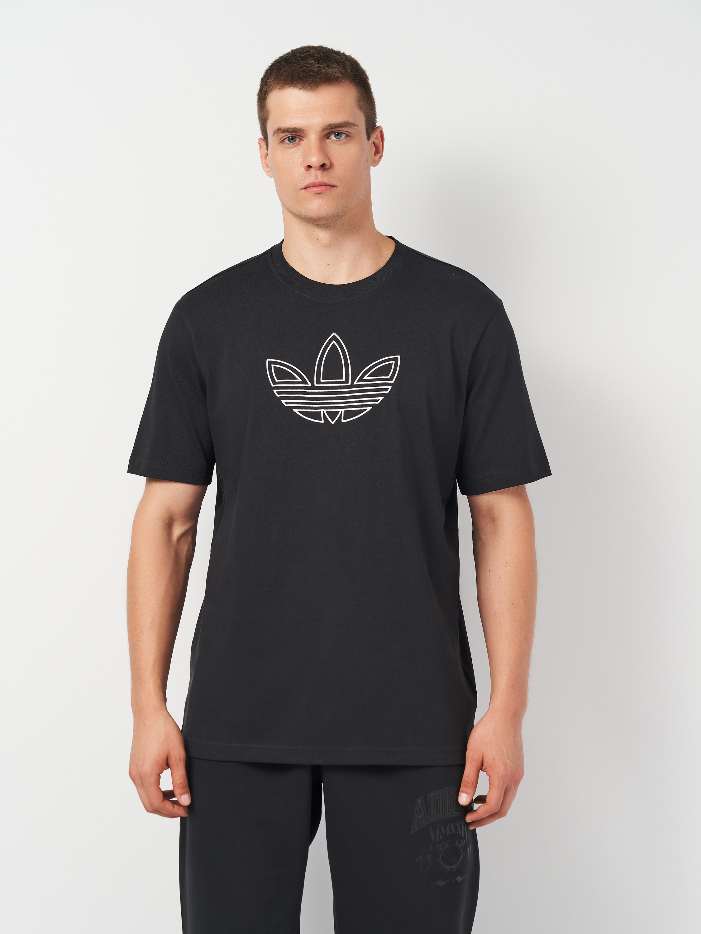 Акція на Футболка бавовняна чоловіча Adidas Originals Outline Tee IY4882 L Чорна від Rozetka