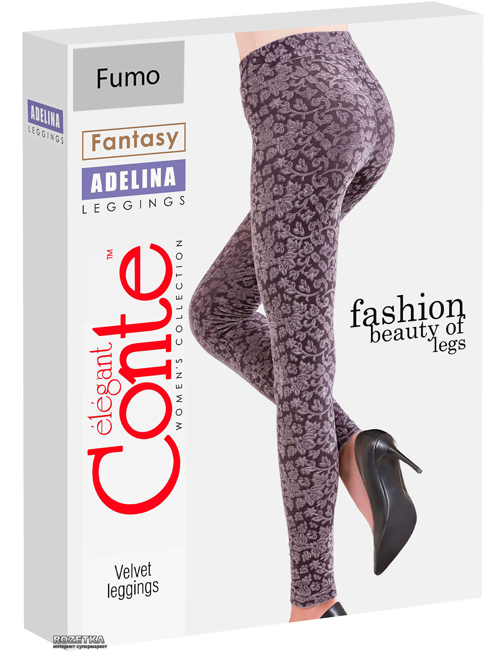 

Трикотажные леггинсы Conte Fantasy Adelina 164-94 см Fumo