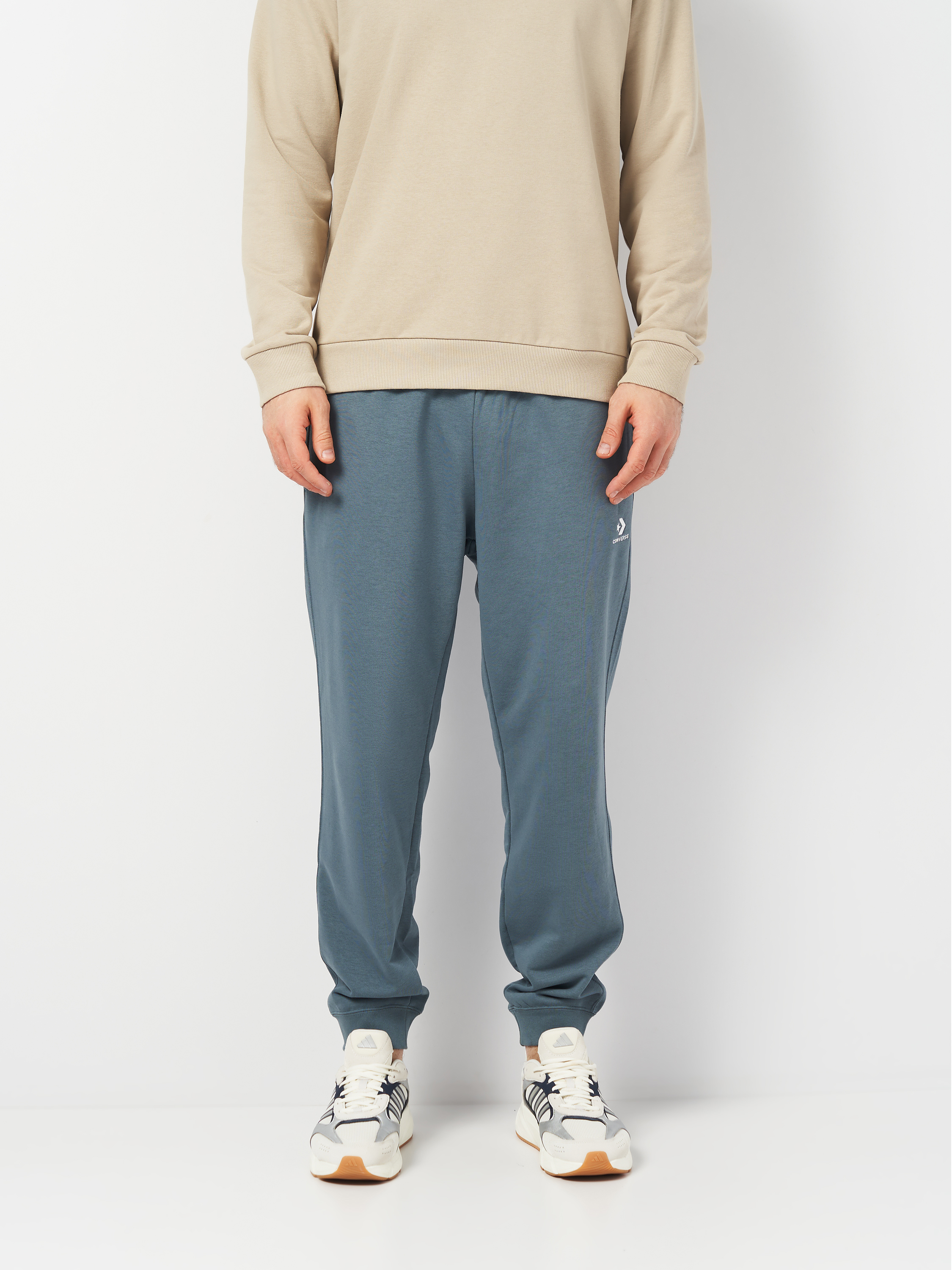 Акція на Спортивні штани чоловічі Converse Star Chev Fleece Pant Ft Newtral Teal 10023873-459 L від Rozetka