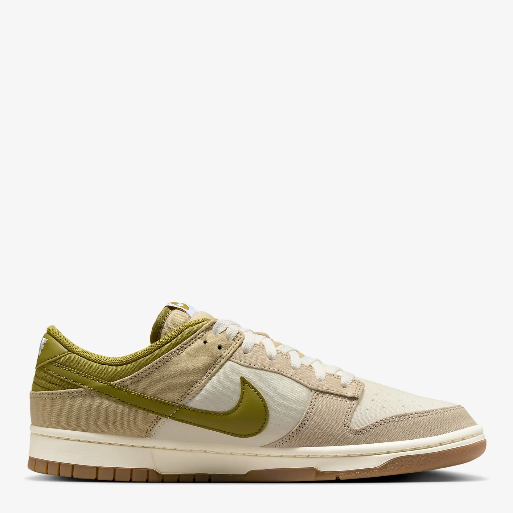 Акція на Чоловічі кеди низькі Nike Dunk Low HF4262-133 40 (7US) 25 см Бежевий/Оливковий від Rozetka