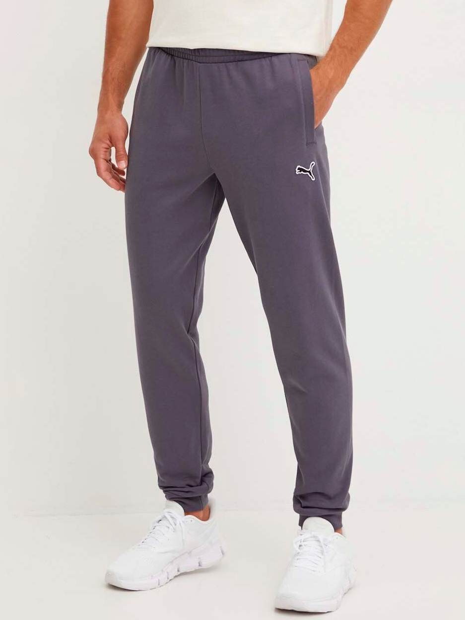 Акція на Спортивні штани утеплені чоловічі Puma Better Essentials Sweatpants Fl Cl 676816-69 S Сірі від Rozetka