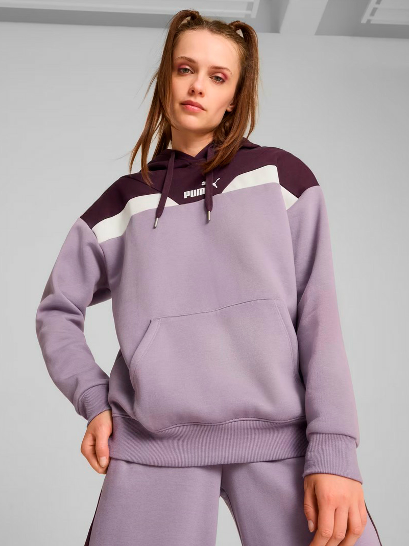 Акція на Худі тепле жіноче Puma Power Hoodie Fl 681647-30 S Фіолетове від Rozetka