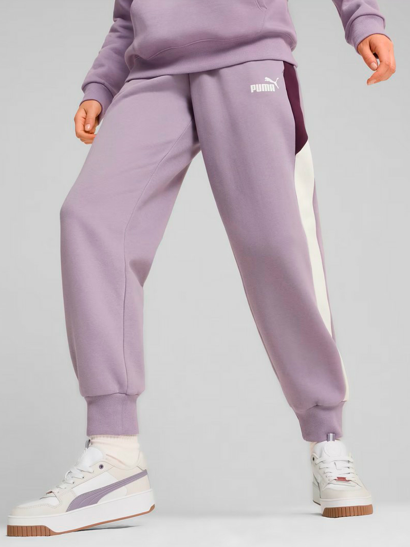 Акція на Спортивні штани на флісі жіночі Puma Power Pants Fl 681649-30 M Фіолетові від Rozetka