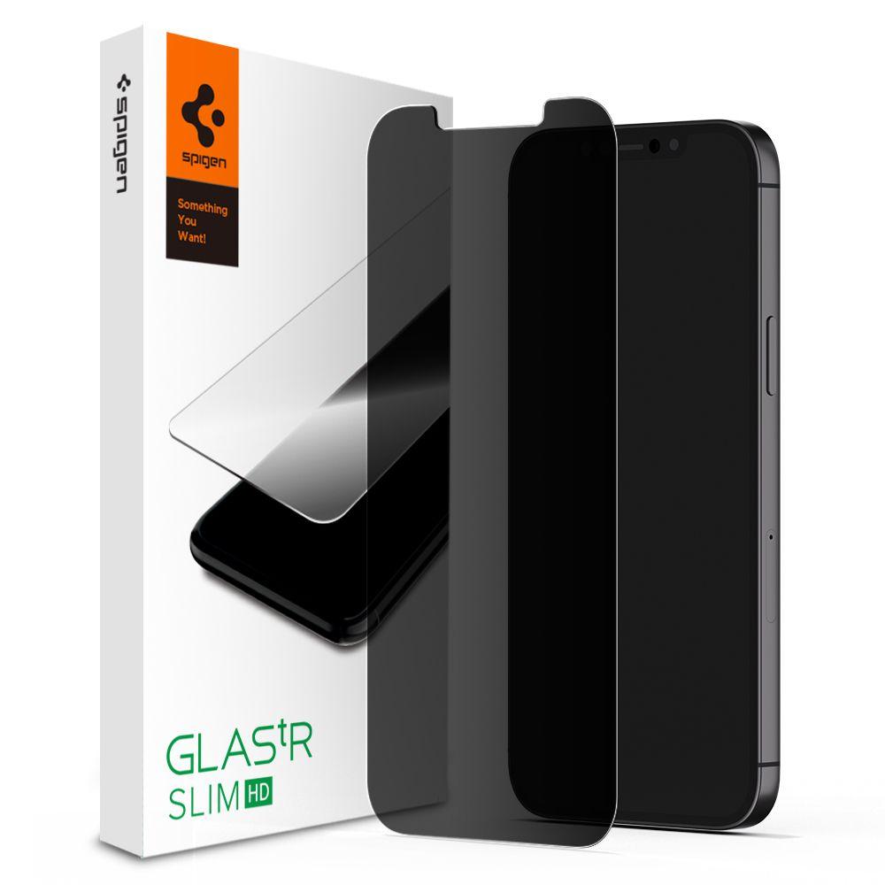

Защитное стекло Spigen Glas.tR Slim HD для iPhone 12 Pro Max Privacy