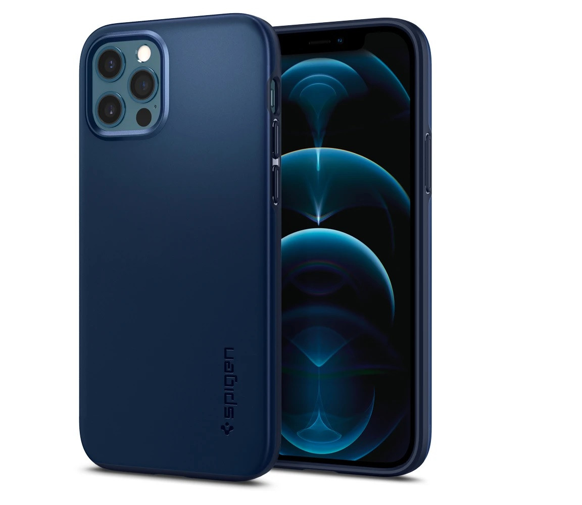 

Чехол Spigen Thin Fit для iPhone 12 / 12 Pro Navy Blue