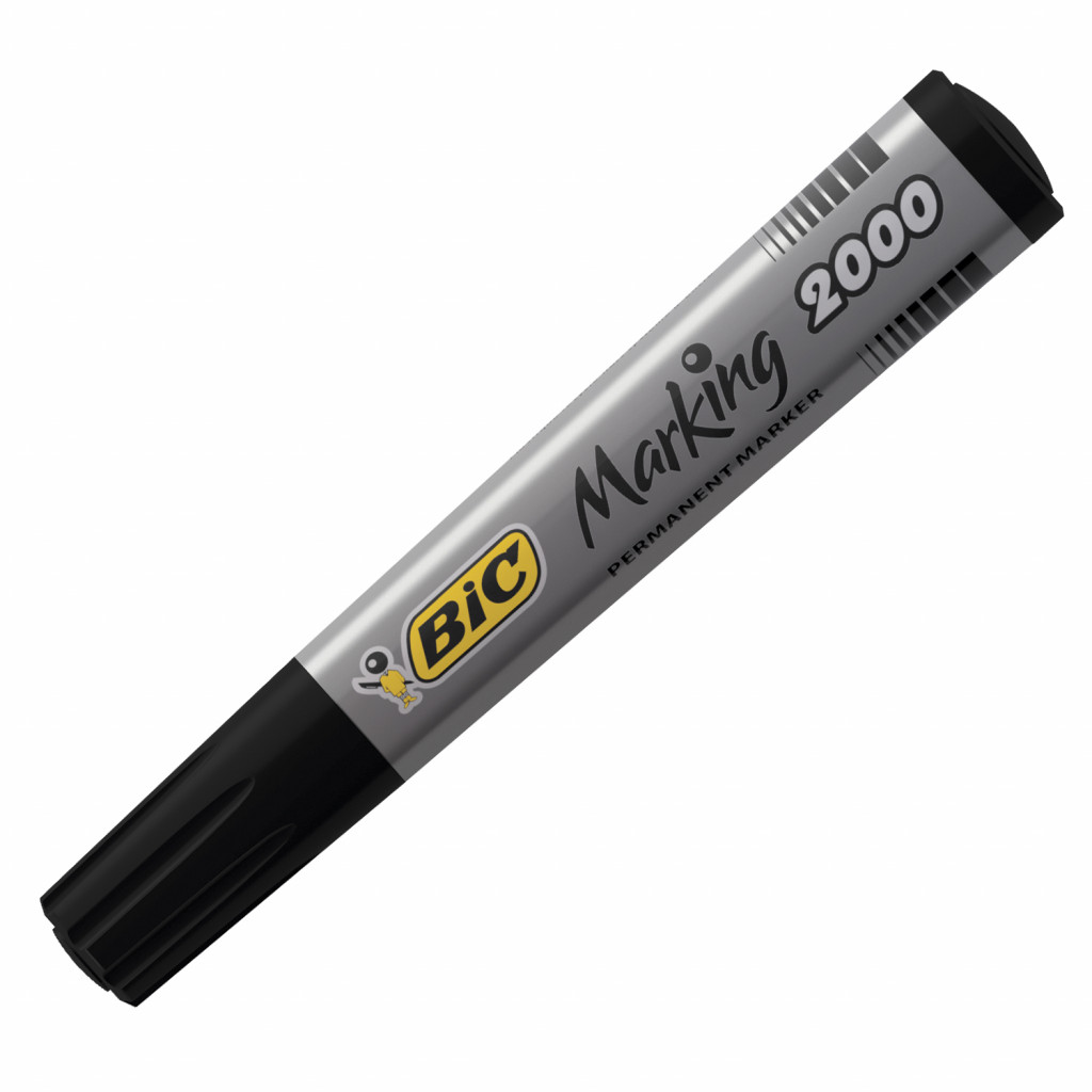 Набор маркеров перманентных 12 шт BIC 2000 ECO 1.7 мм Черный
