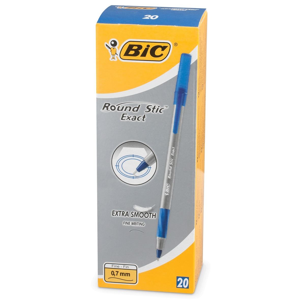 

Набір кулькових ручок 20 шт BIC Round Stic Exact Синій