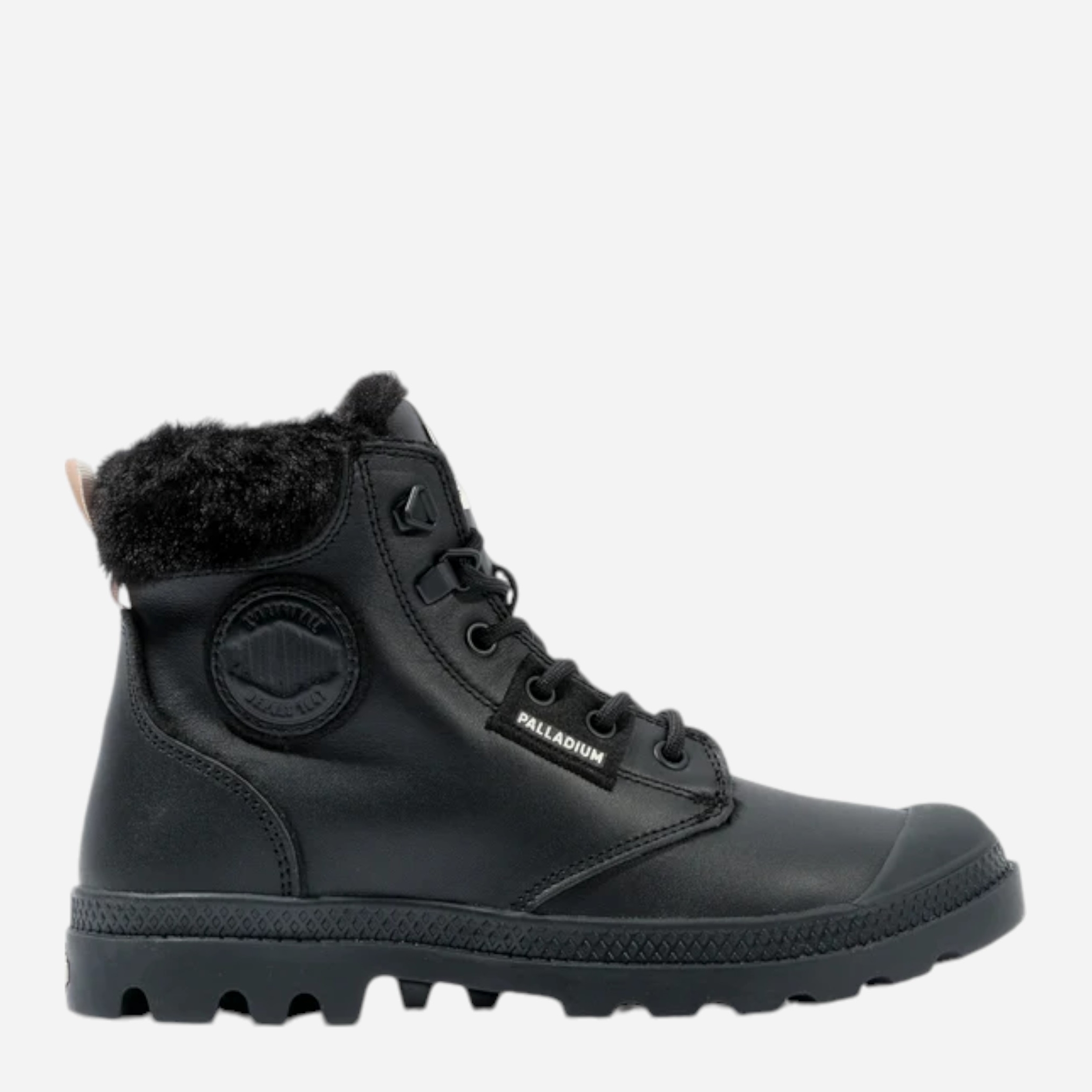 Акція на Жіночі зимові черевики високі Palladium Pampa Hi Snow Warm 94380-008-M 39.5 (6UK) 25 см Чорні від Rozetka