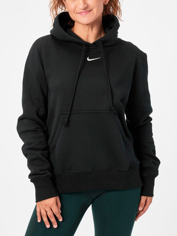 Акція на Худі тепле жіноче Nike W Nsw Phnx Flc Std Po Hoodie HF6839-010 XS Чорне від Rozetka