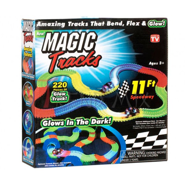 

Детский автотрек Гоночная Трасса конструктор Magic Tracks 220 деталей