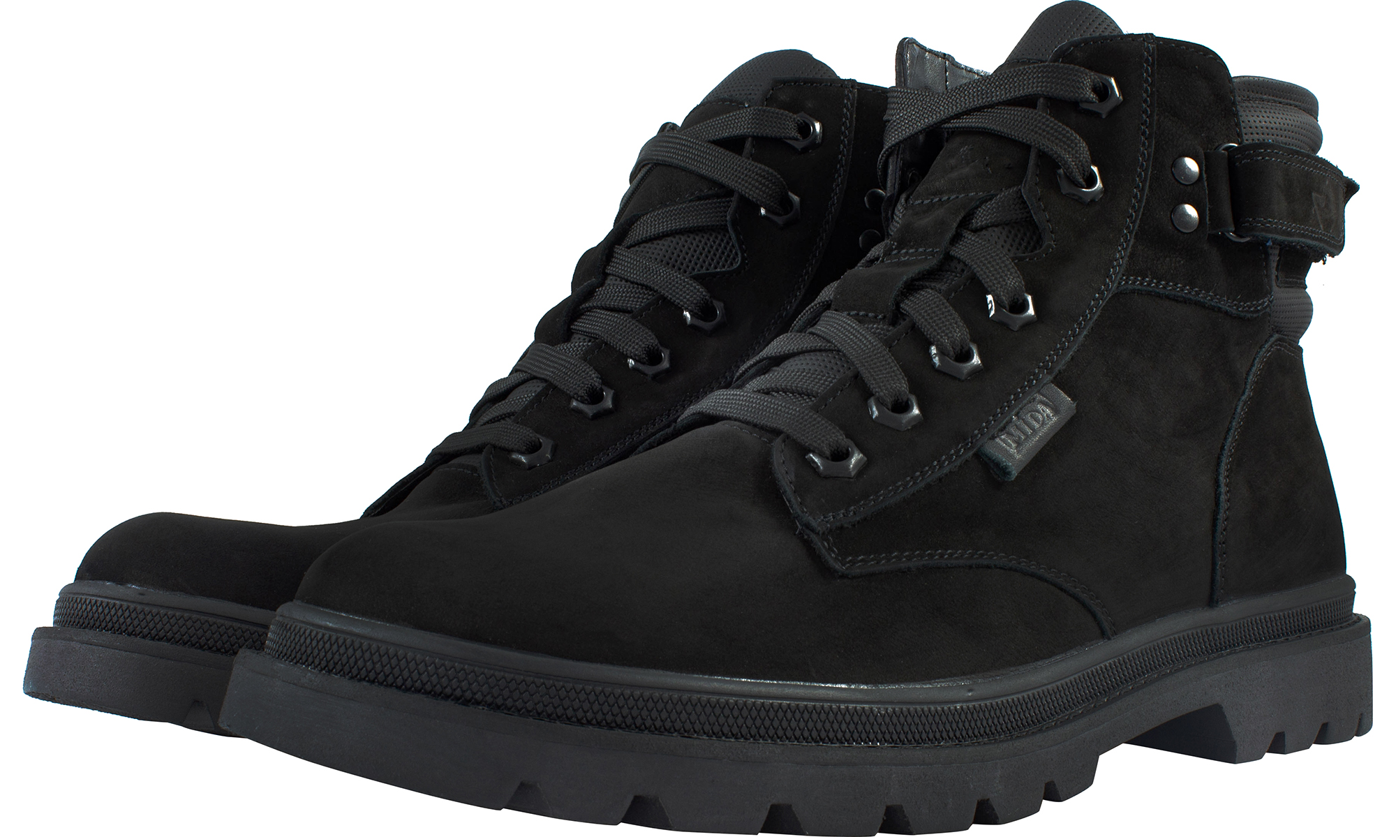 

Ботинки MIDA чёрные натуральный нубук производство Украина 14155-9sh - размер 42 (27,5 см)